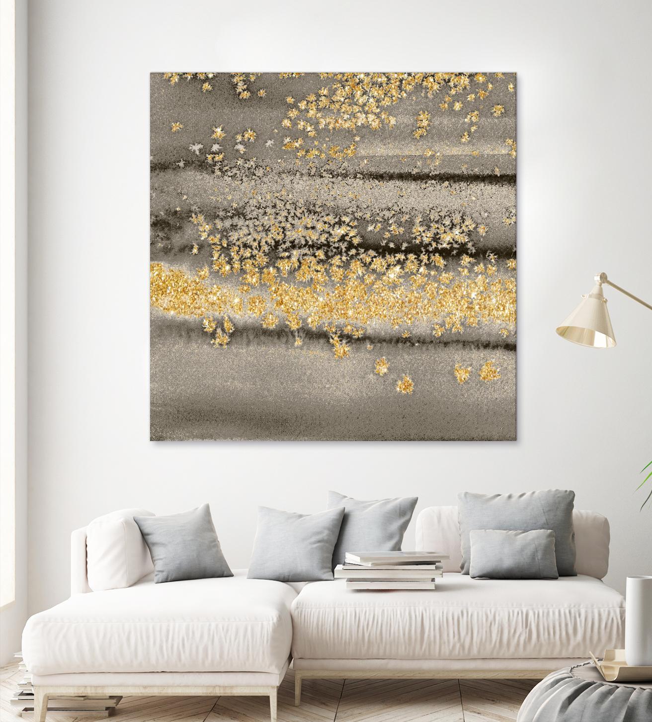 Gold Winds Square III by Lanie Loreth on GIANT ART - abstract