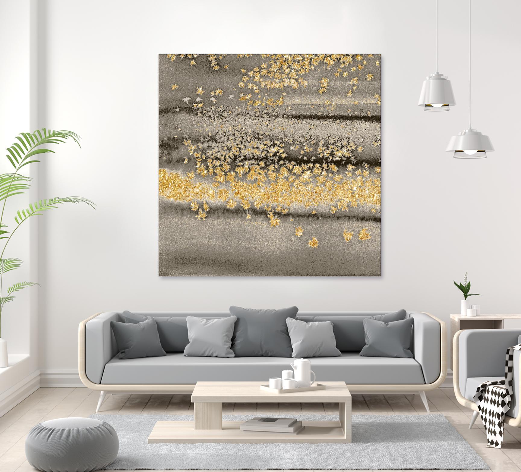 Gold Winds Square III by Lanie Loreth on GIANT ART - abstract