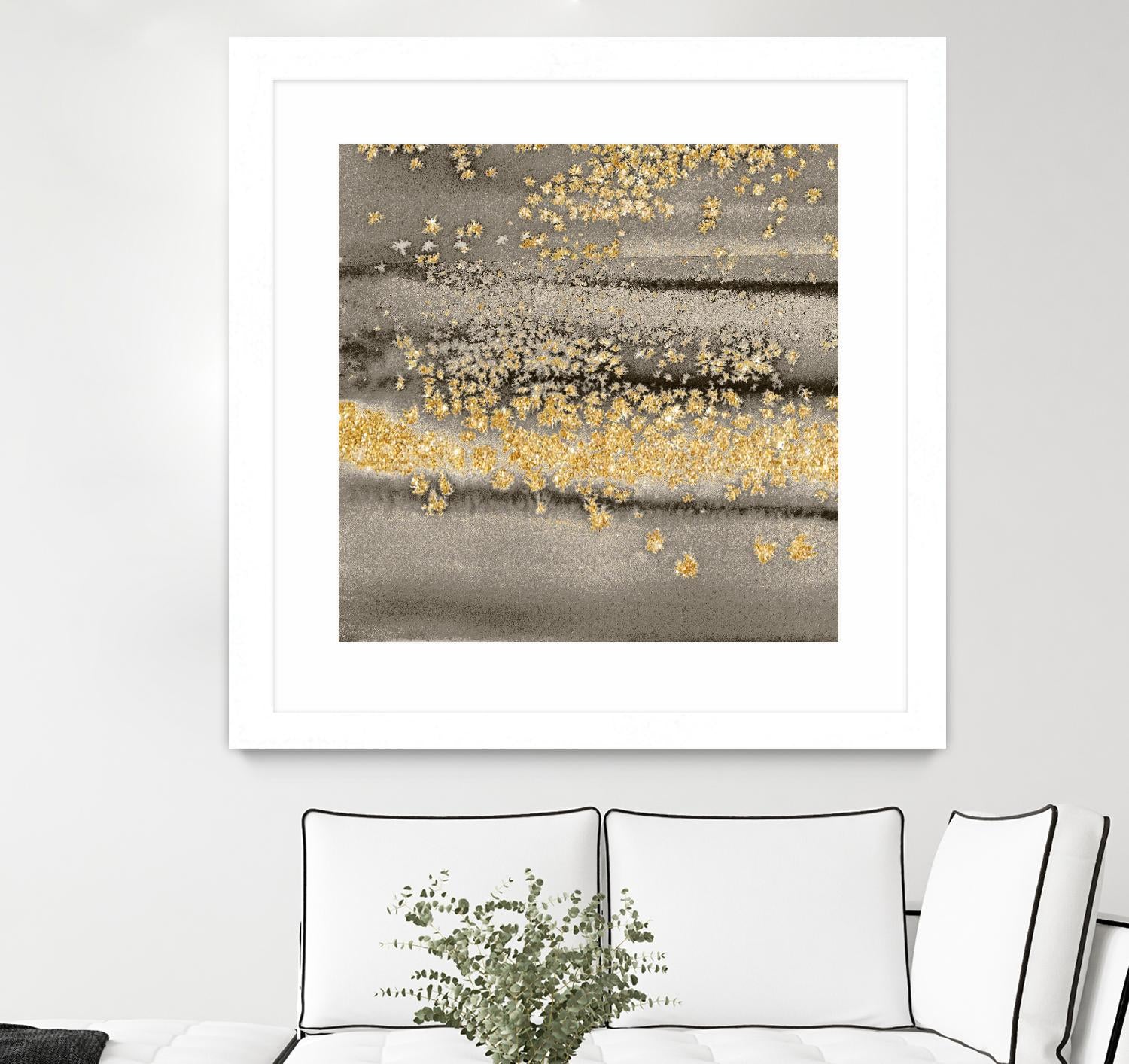 Gold Winds Square III by Lanie Loreth on GIANT ART - abstract