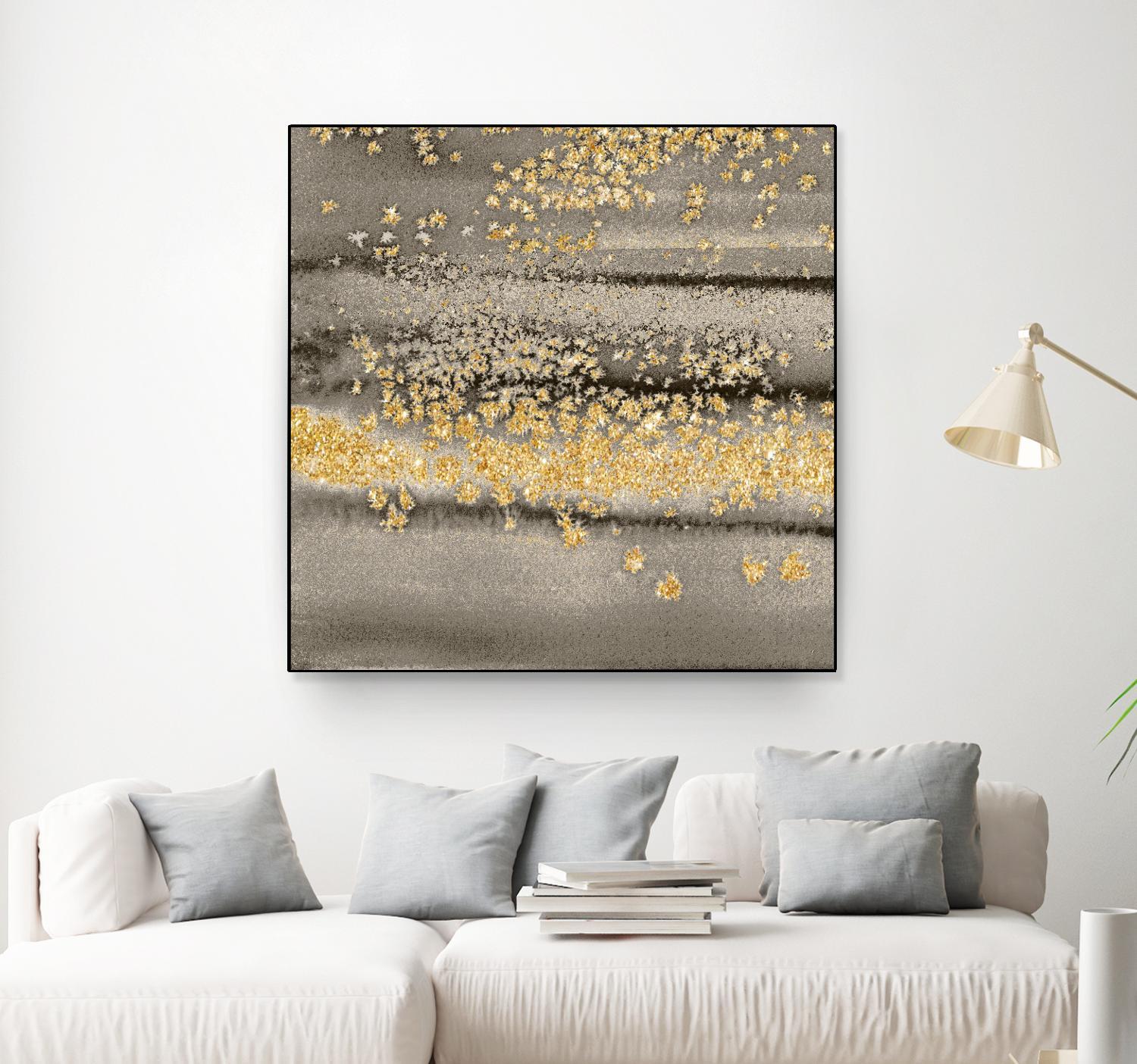 Gold Winds Square III by Lanie Loreth on GIANT ART - abstract