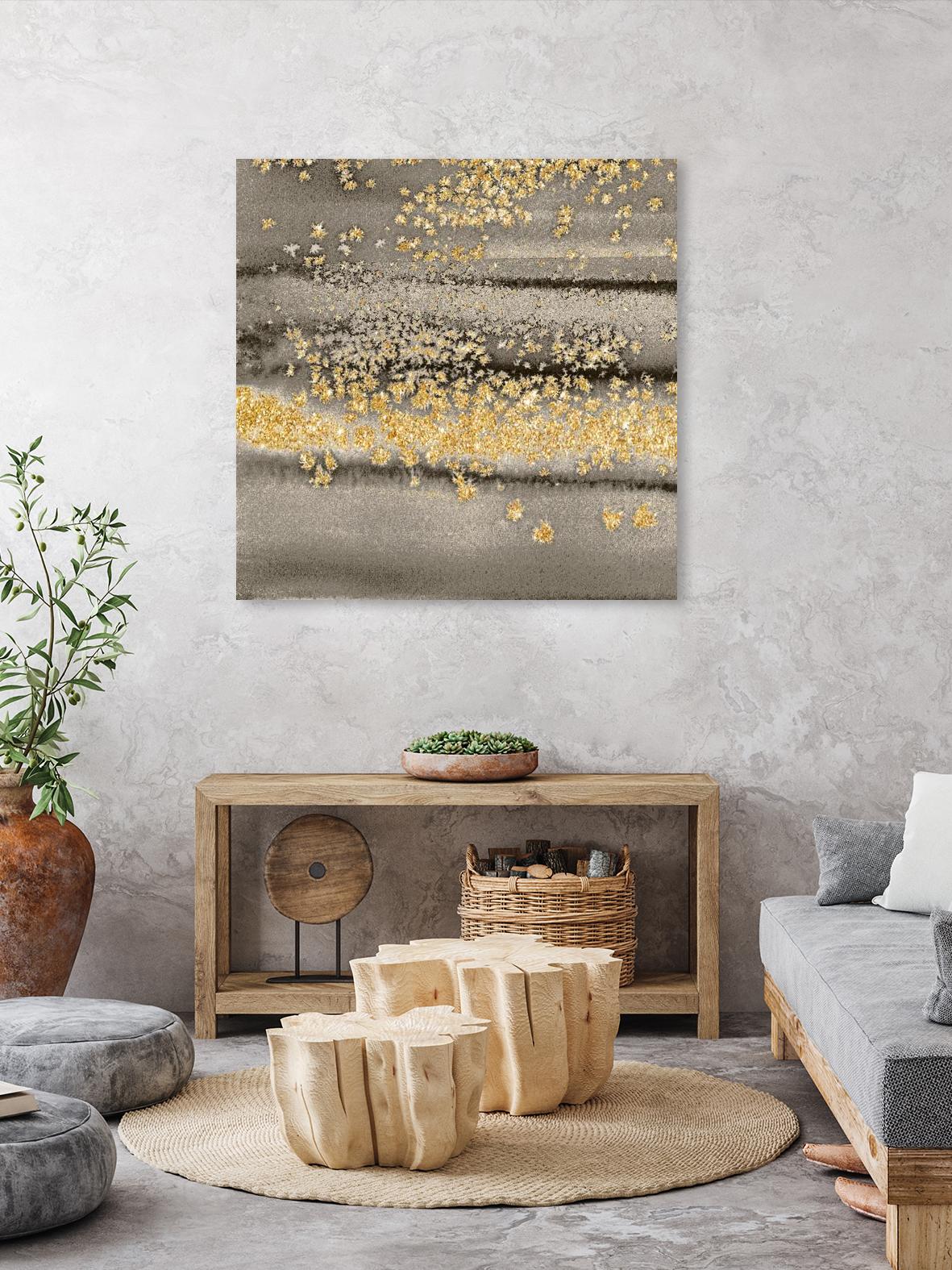 Gold Winds Square III by Lanie Loreth on GIANT ART - abstract