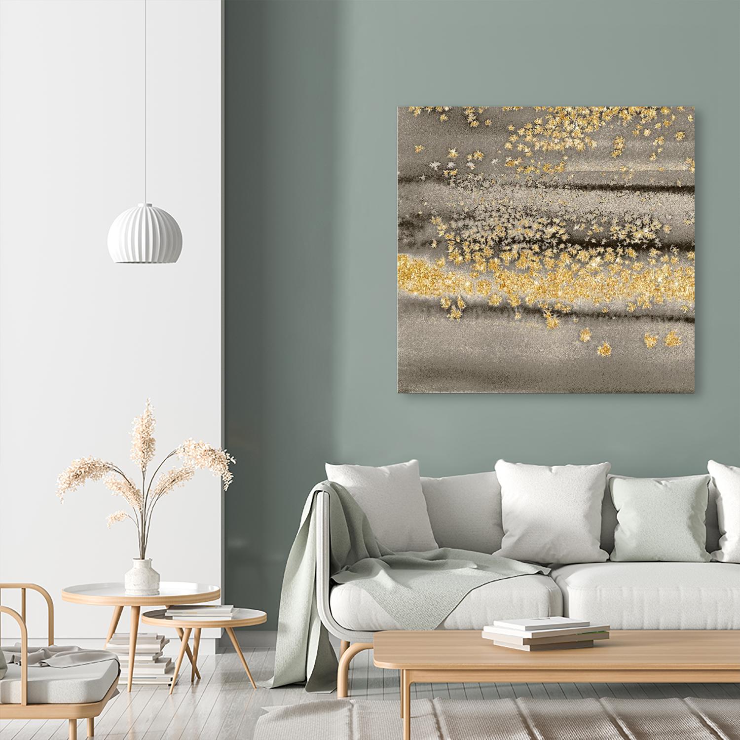 Gold Winds Square III by Lanie Loreth on GIANT ART - abstract