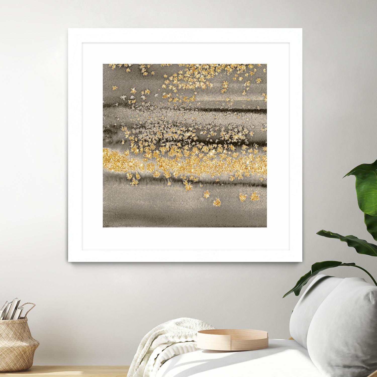 Gold Winds Square III by Lanie Loreth on GIANT ART - abstract