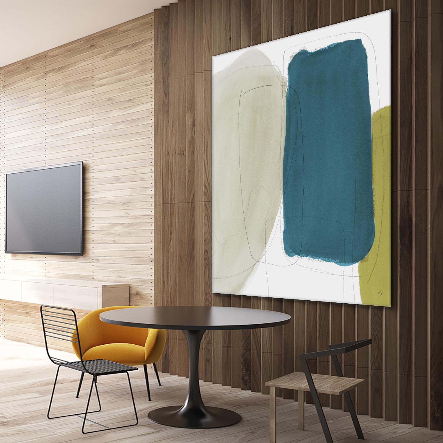 Beige And Navy Abstract by Lanie Loreth on GIANT ART - abstract