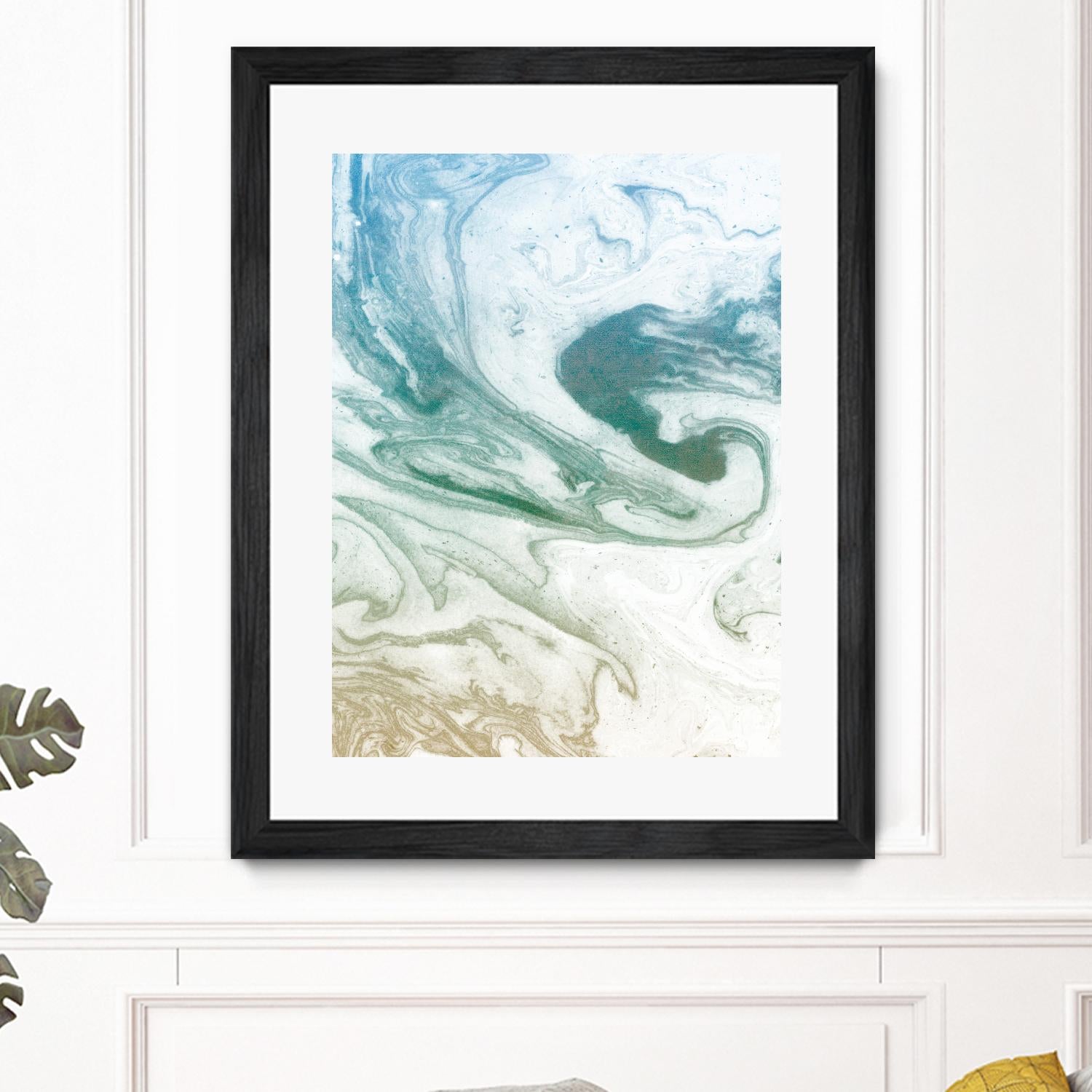 Deep Waves by Susan Bryant on GIANT ART - blue Abstract