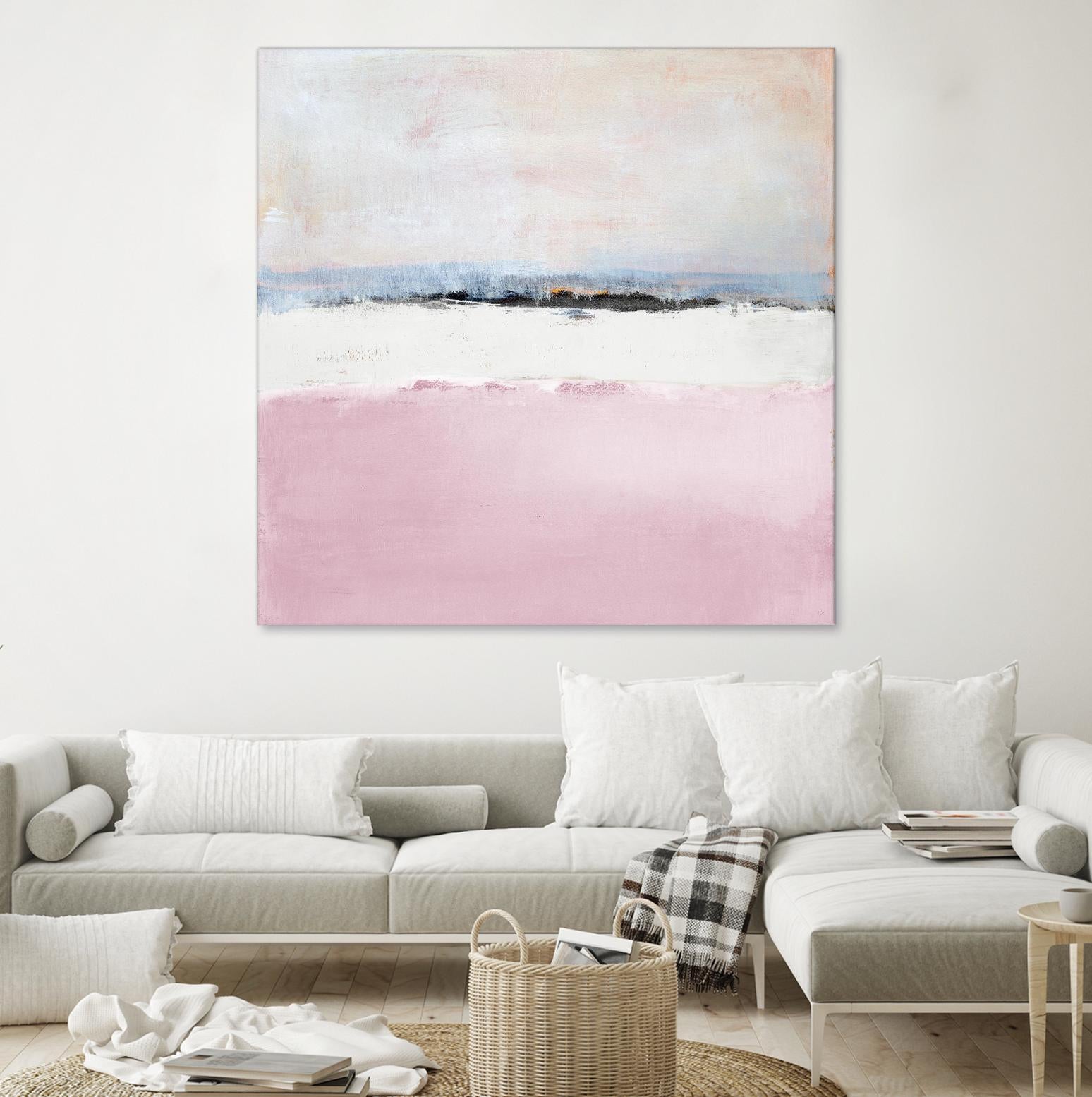 Pink Sea Abstract by Lanie Loreth on GIANT ART - pink abstract costal