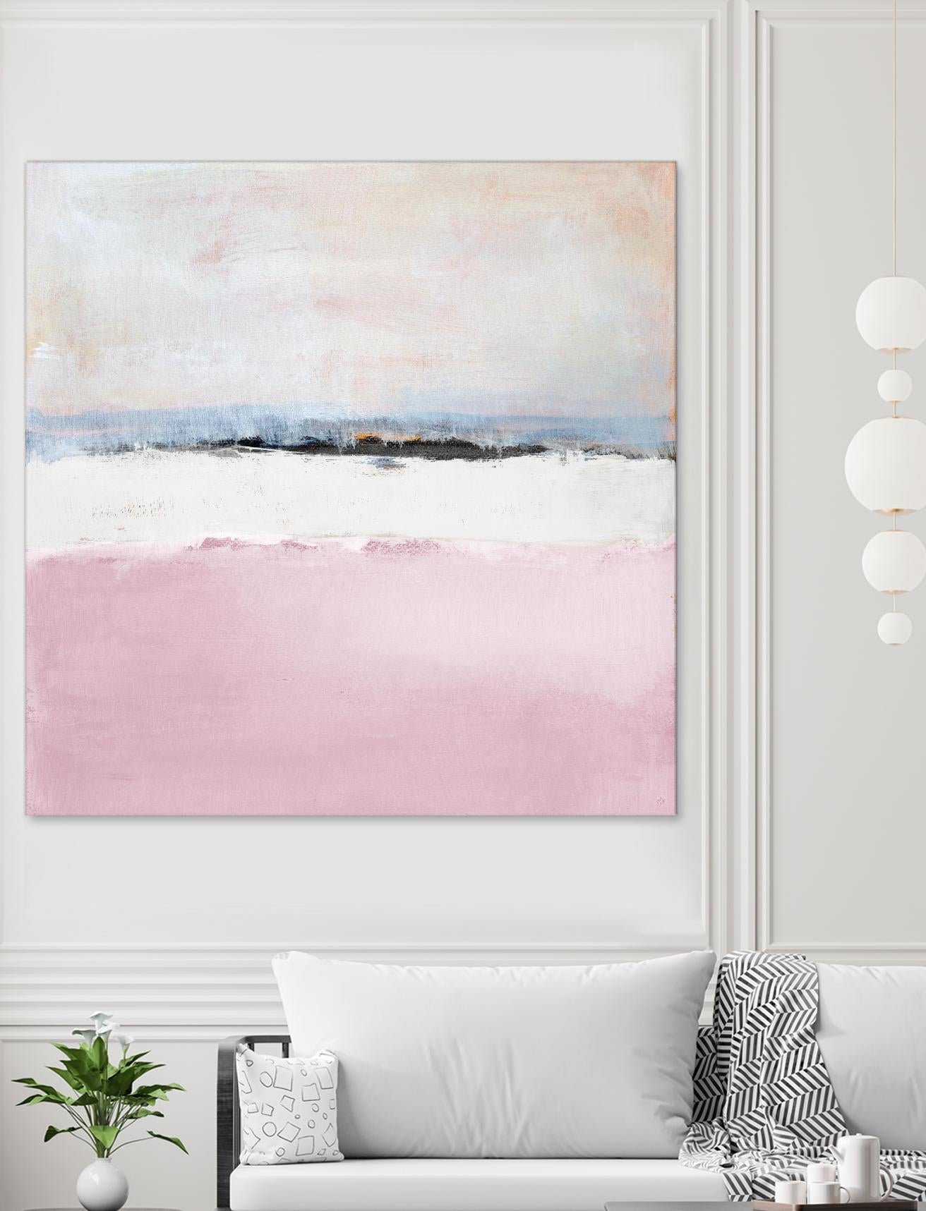 Pink Sea Abstract by Lanie Loreth on GIANT ART - pink abstract costal
