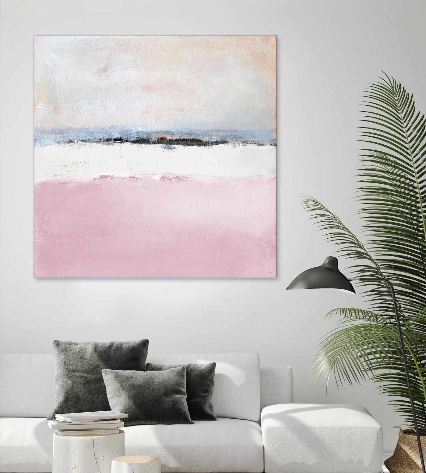 Pink Sea Abstract by Lanie Loreth on GIANT ART - pink abstract costal