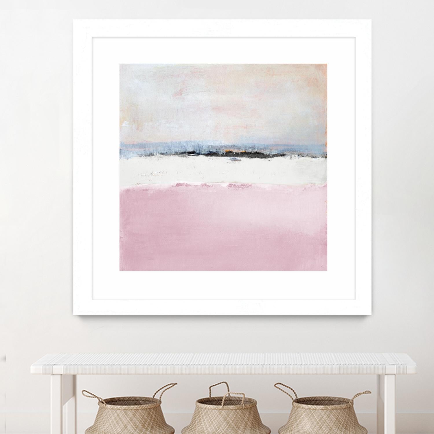 Pink Sea Abstract by Lanie Loreth on GIANT ART - pink abstract costal