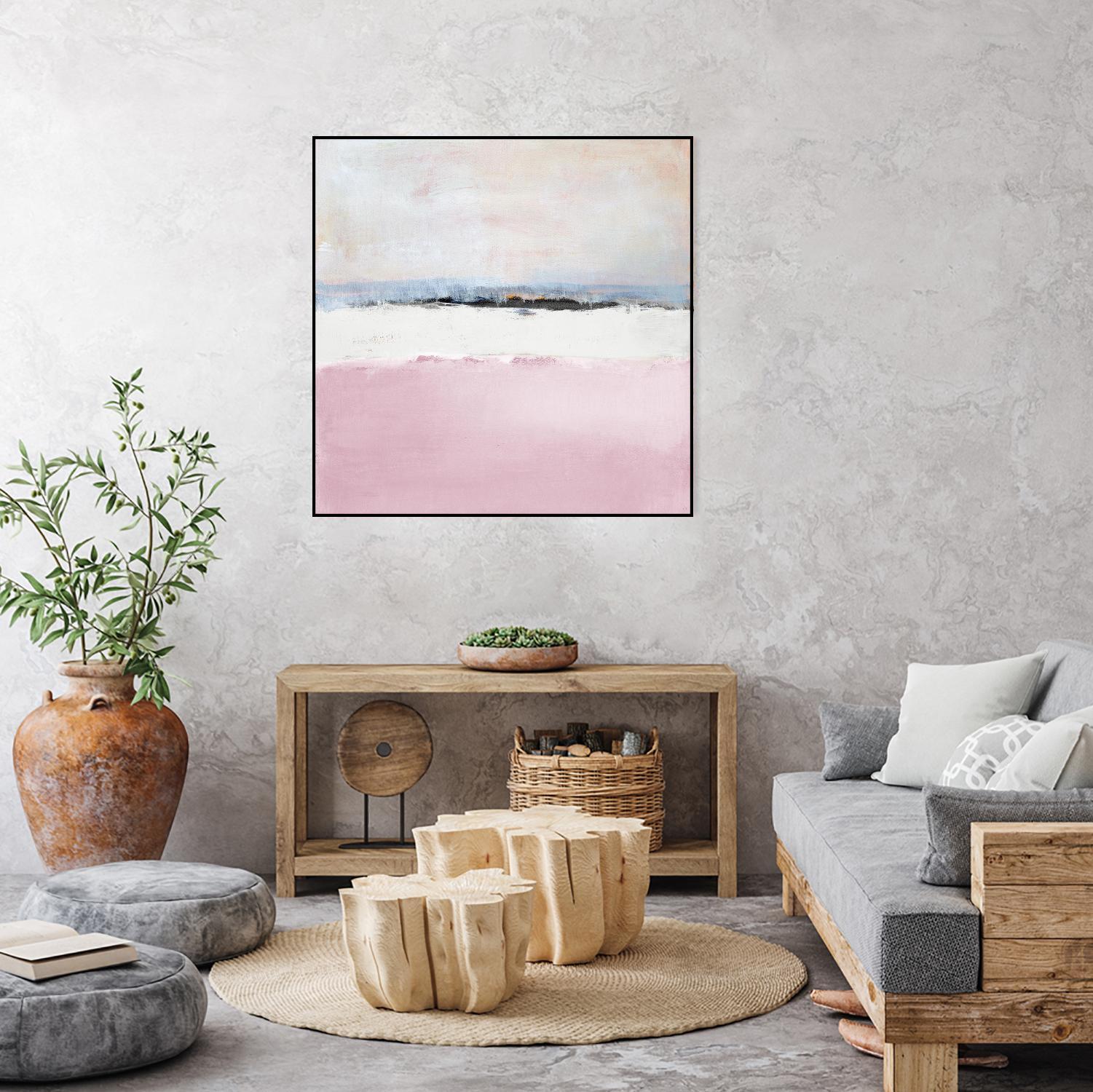 Pink Sea Abstract by Lanie Loreth on GIANT ART - pink abstract costal