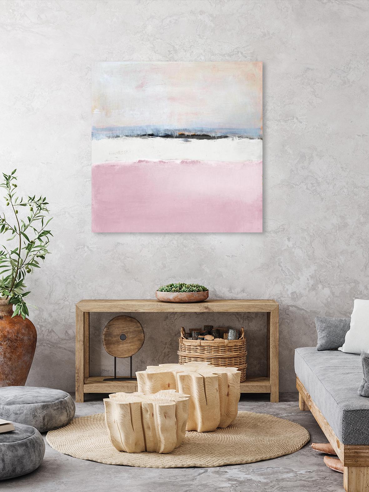 Pink Sea Abstract by Lanie Loreth on GIANT ART - pink abstract costal