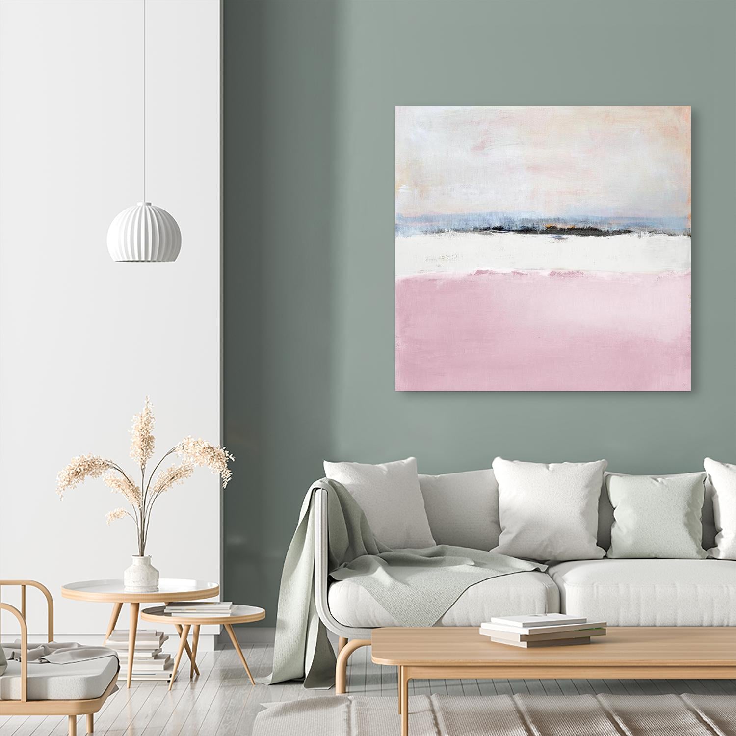 Pink Sea Abstract by Lanie Loreth on GIANT ART - pink abstract costal
