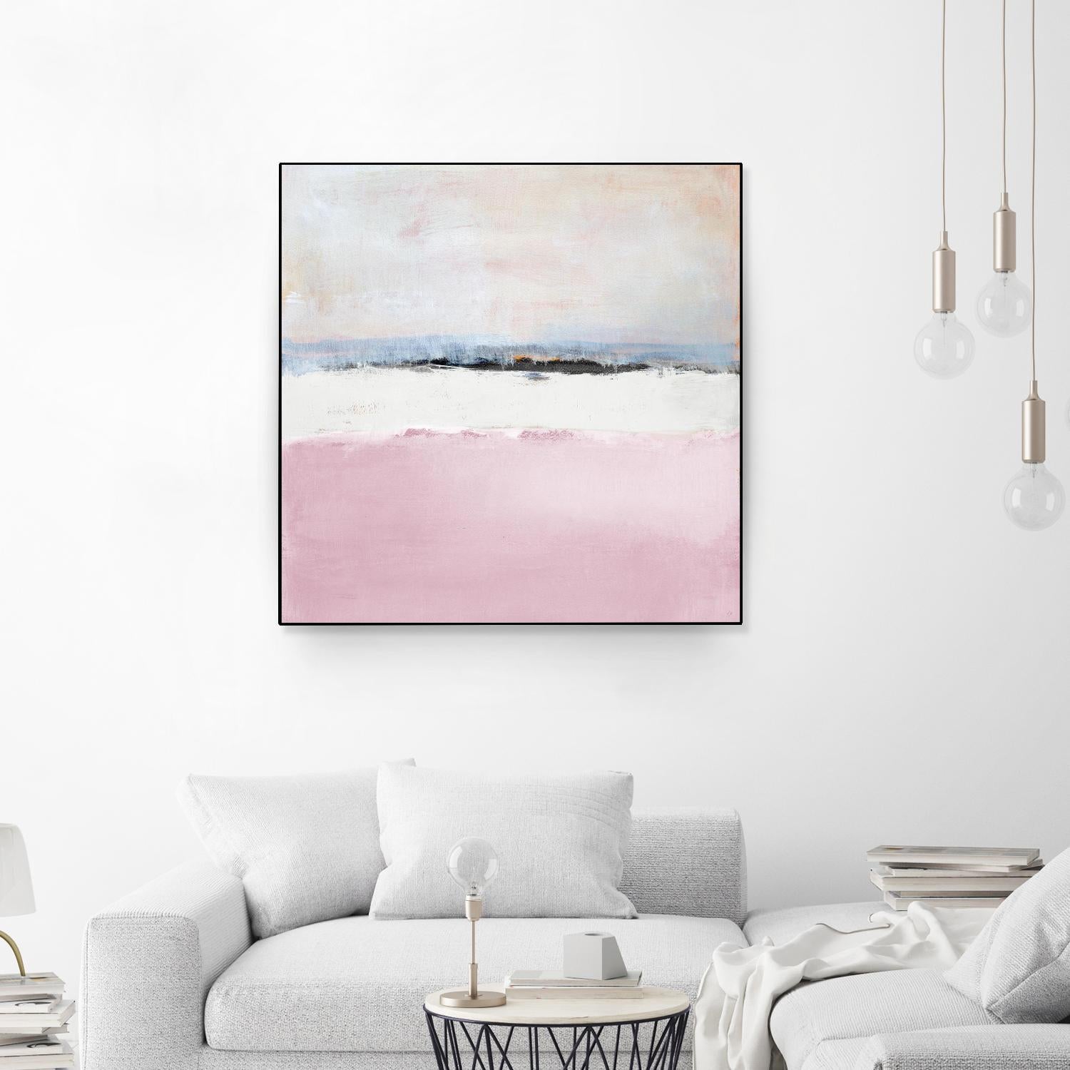 Pink Sea Abstract by Lanie Loreth on GIANT ART - pink abstract costal