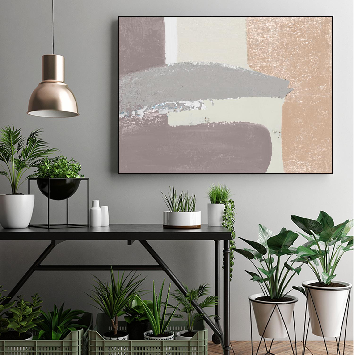 Early Morning Abstract by Patricia Pinto on GIANT ART - taupe Abstract