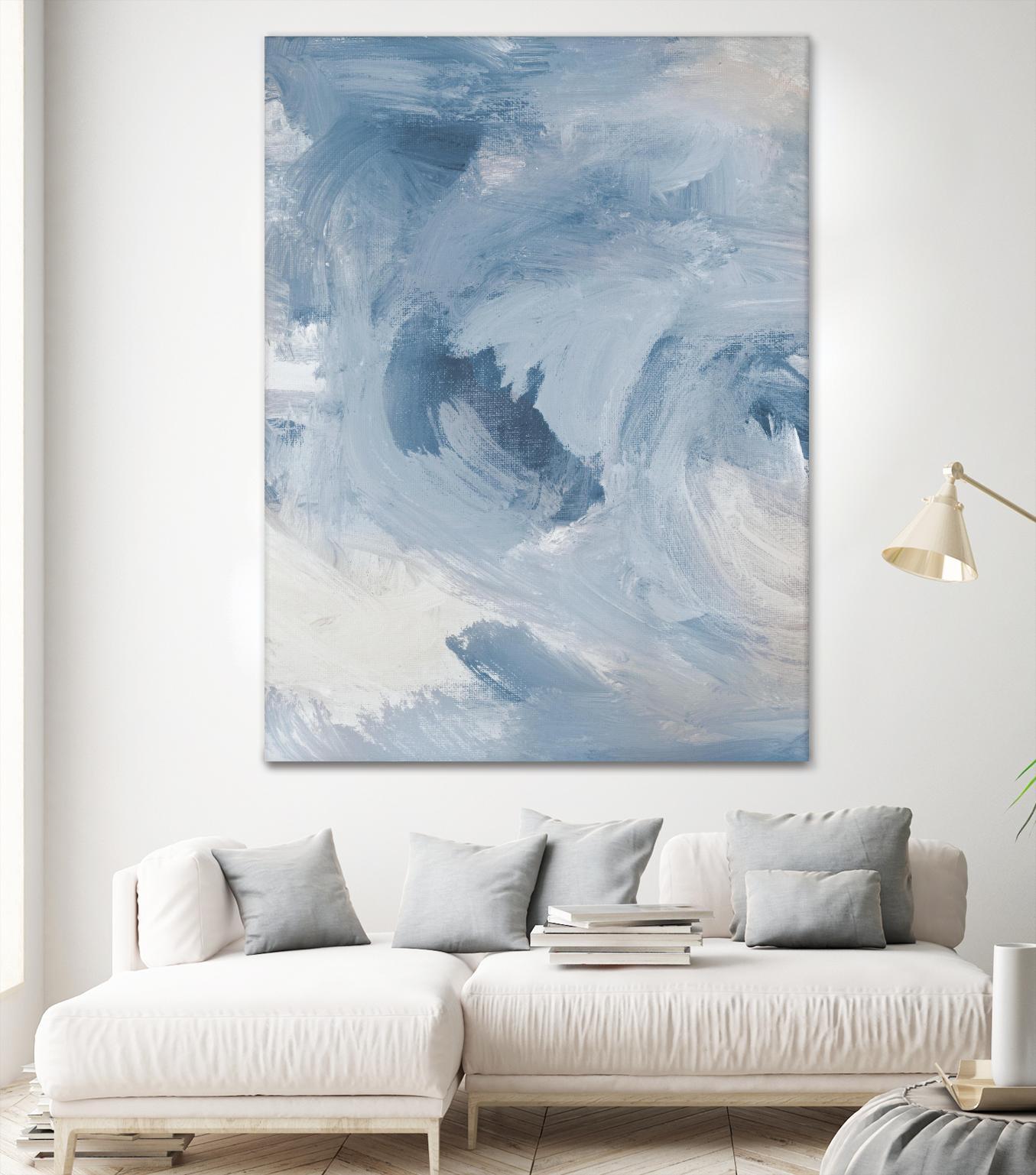 Blue Cloudy Dreams I by Lanie Loreth on GIANT ART - abstract