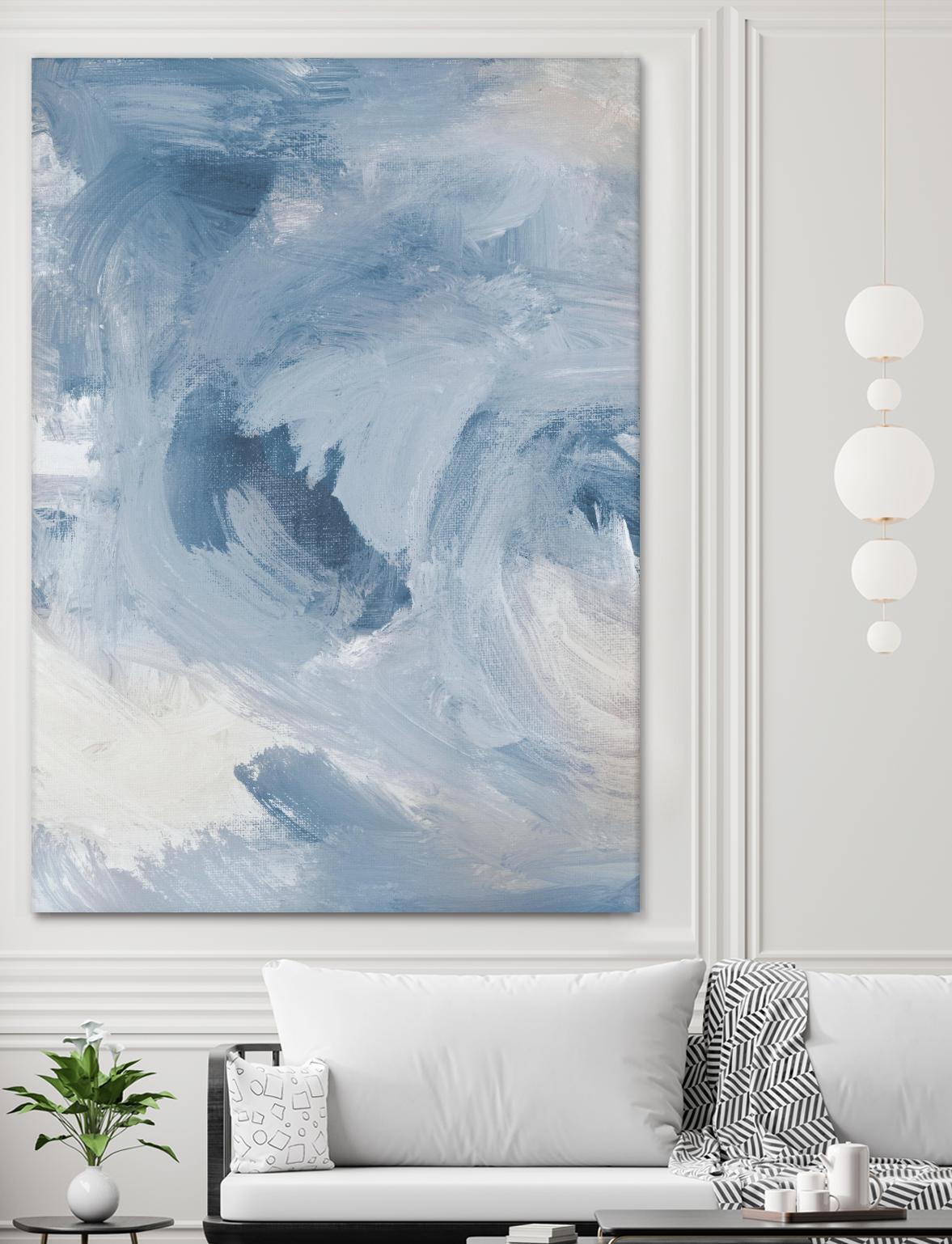 Blue Cloudy Dreams I by Lanie Loreth on GIANT ART - abstract