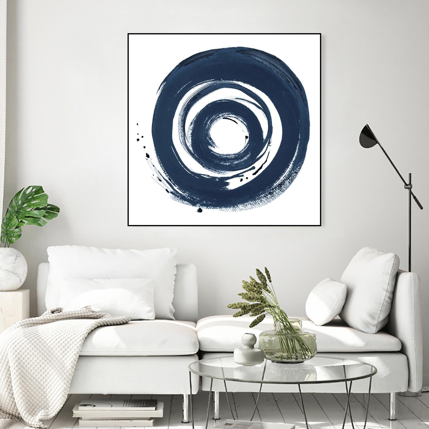 African Navy Circle Abstract by Patricia Pinto on GIANT ART - multi Abstract