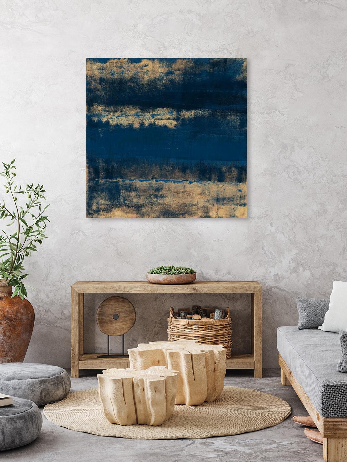 Sea Of Blue And Gold by Lanie Loreth on GIANT ART - abstract