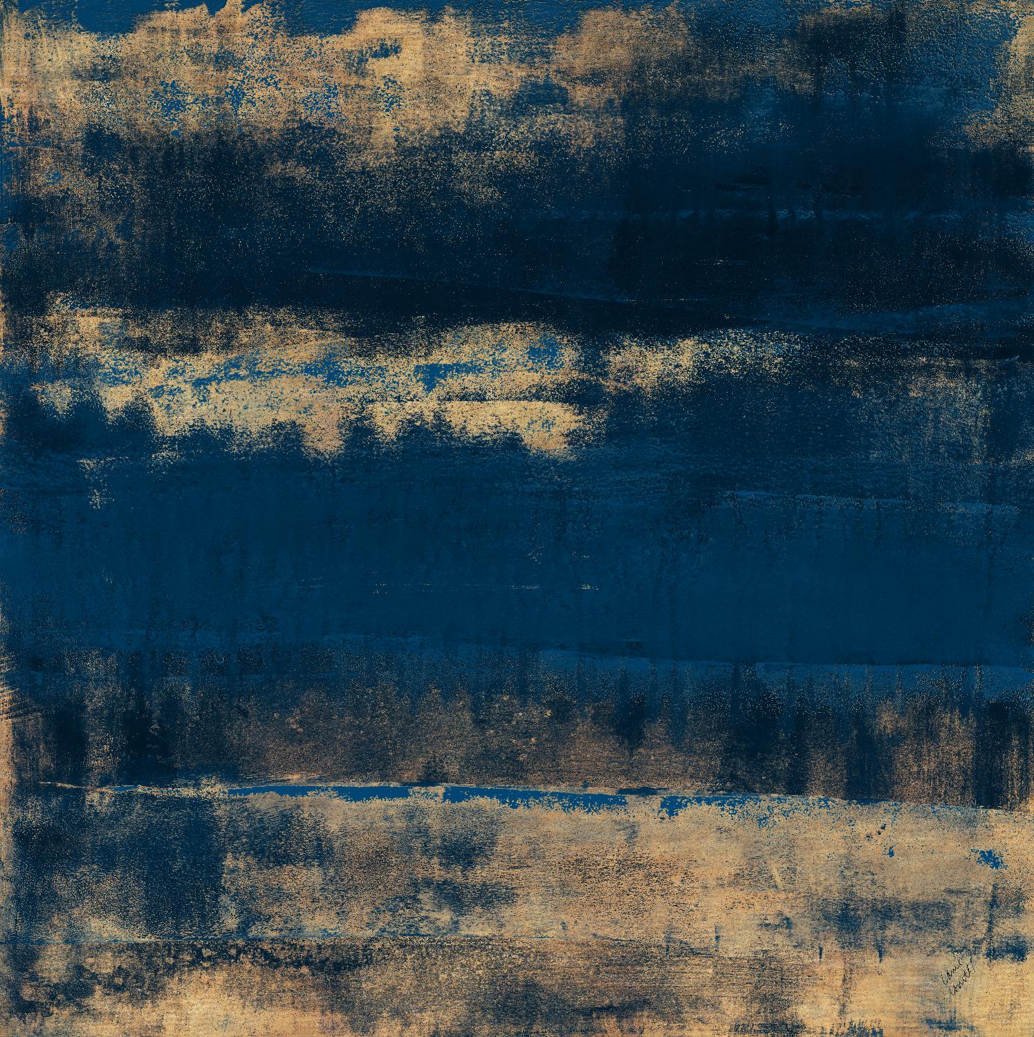 Sea Of Blue And Gold by Lanie Loreth on GIANT ART - abstract