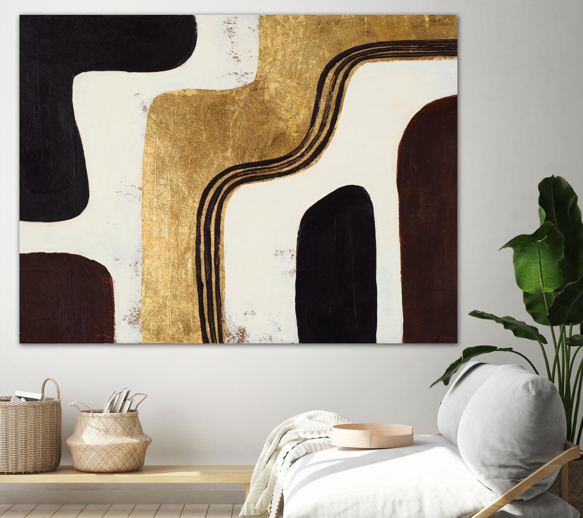 Retro Africa by Patricia Pinto on GIANT ART - gold Abstract