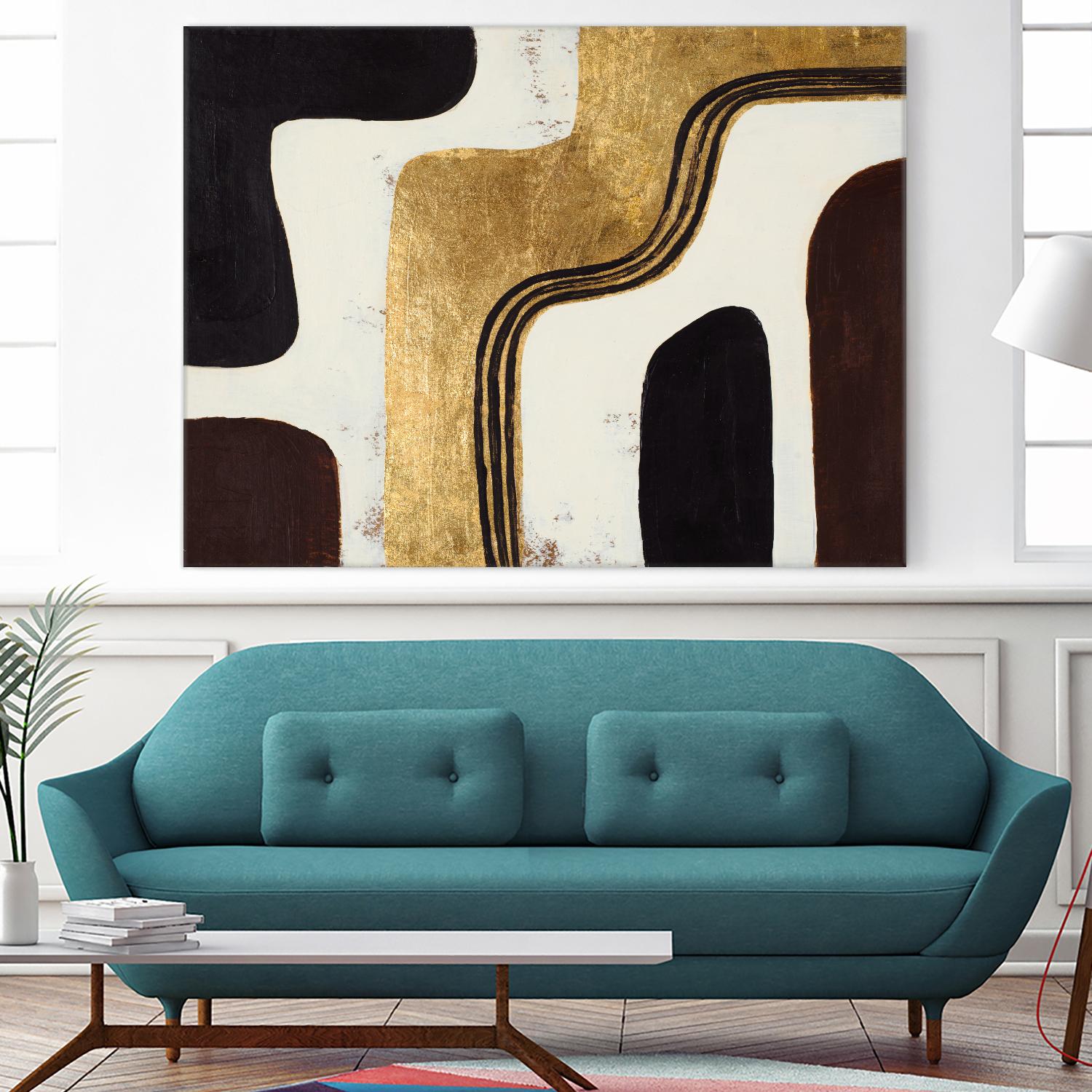 Retro Africa by Patricia Pinto on GIANT ART - gold Abstract