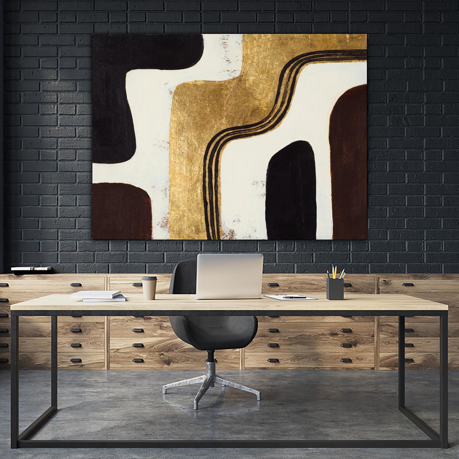 Retro Africa by Patricia Pinto on GIANT ART - gold Abstract