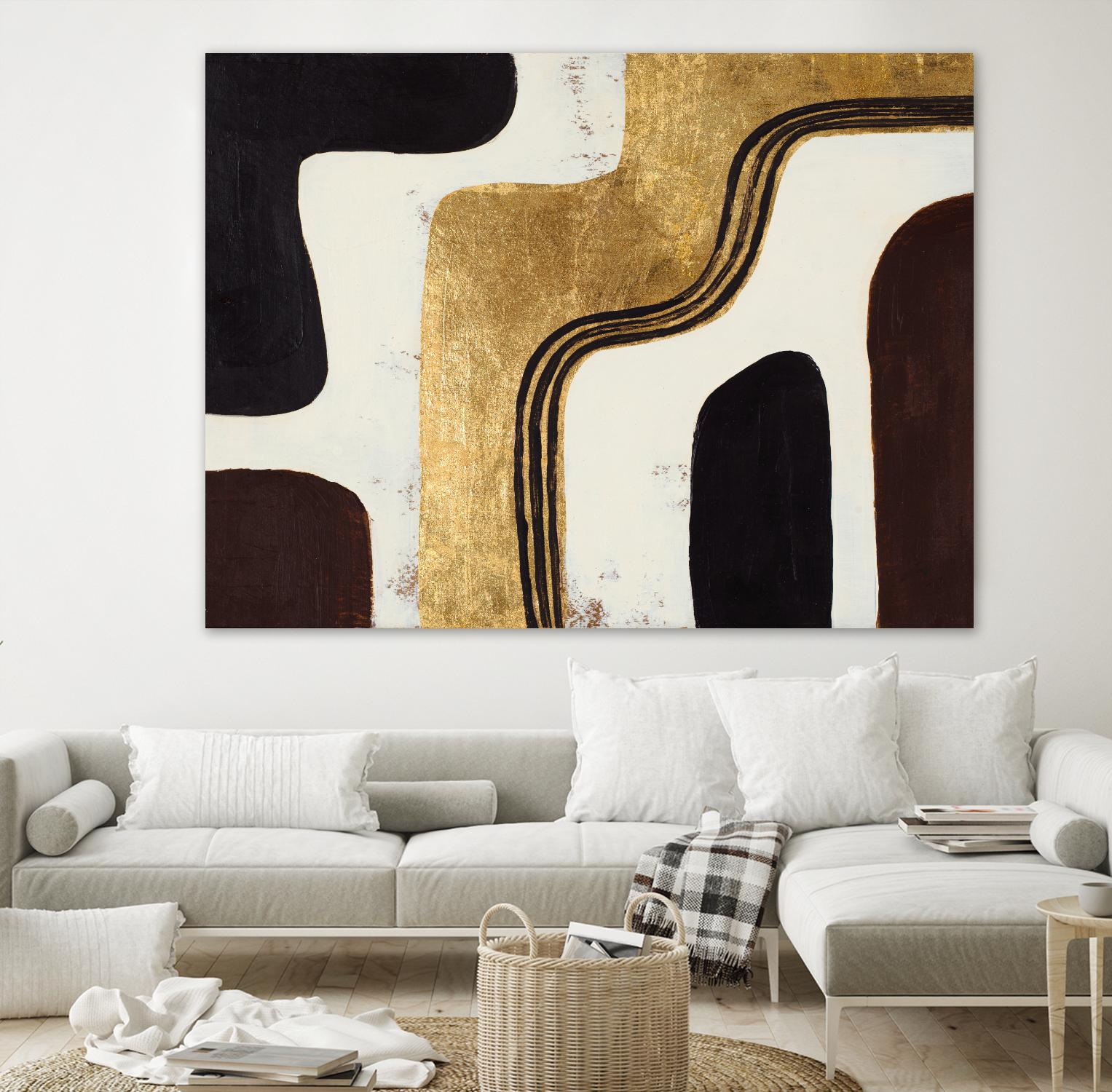 Retro Africa by Patricia Pinto on GIANT ART - gold Abstract