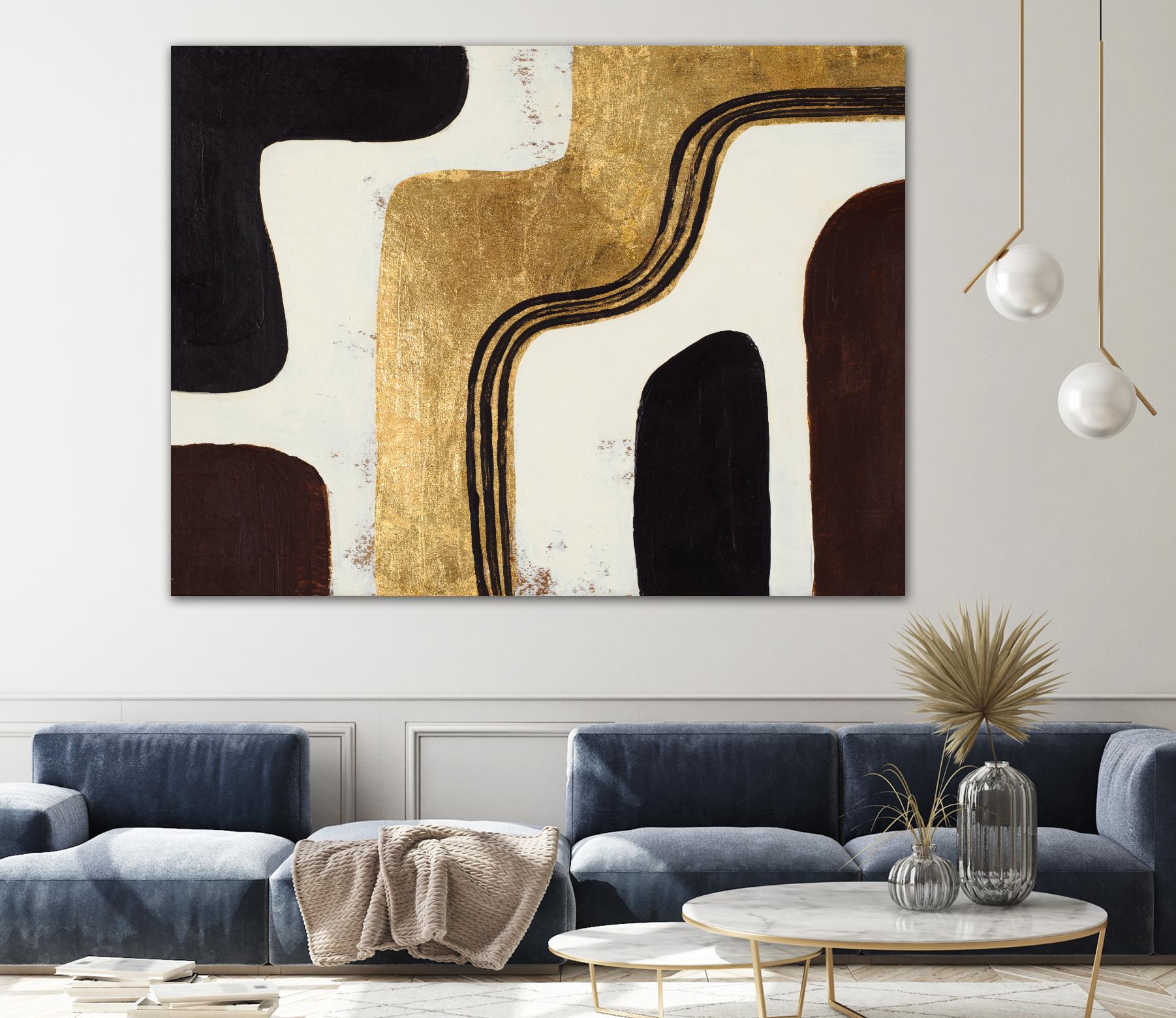 Retro Africa by Patricia Pinto on GIANT ART - gold Abstract