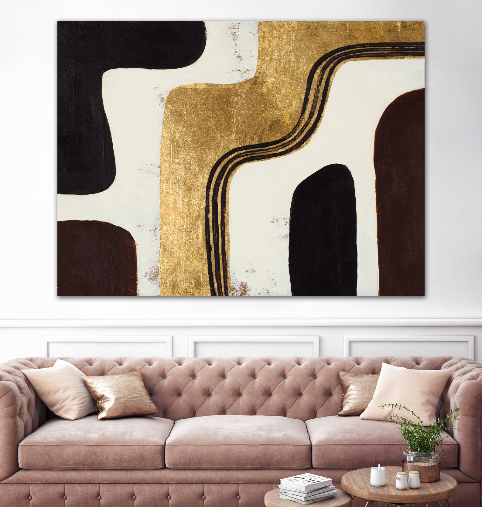 Retro Africa by Patricia Pinto on GIANT ART - gold Abstract