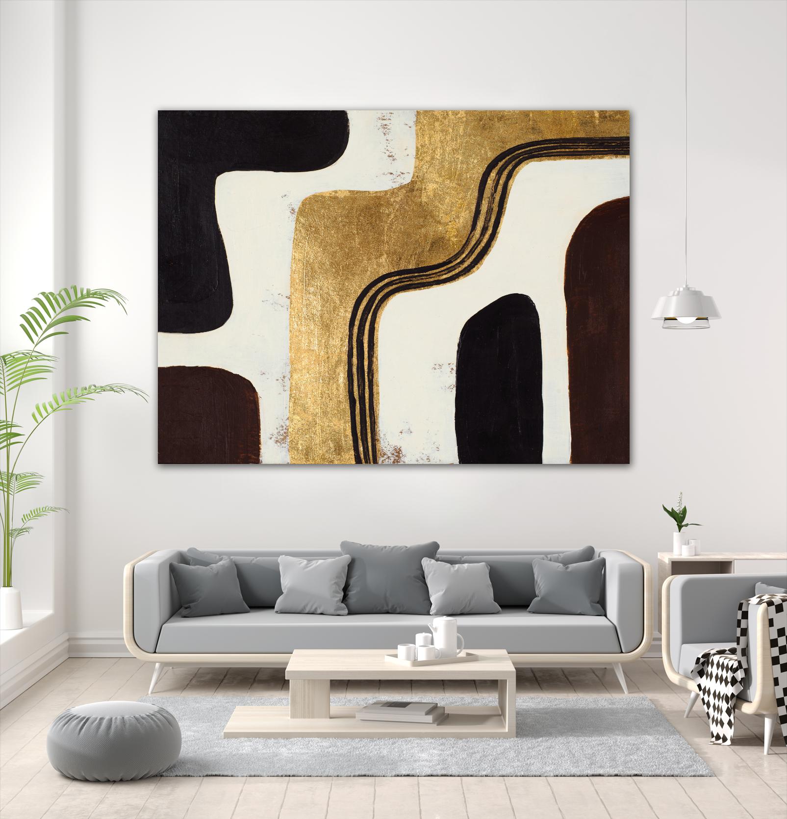 Retro Africa by Patricia Pinto on GIANT ART - gold Abstract