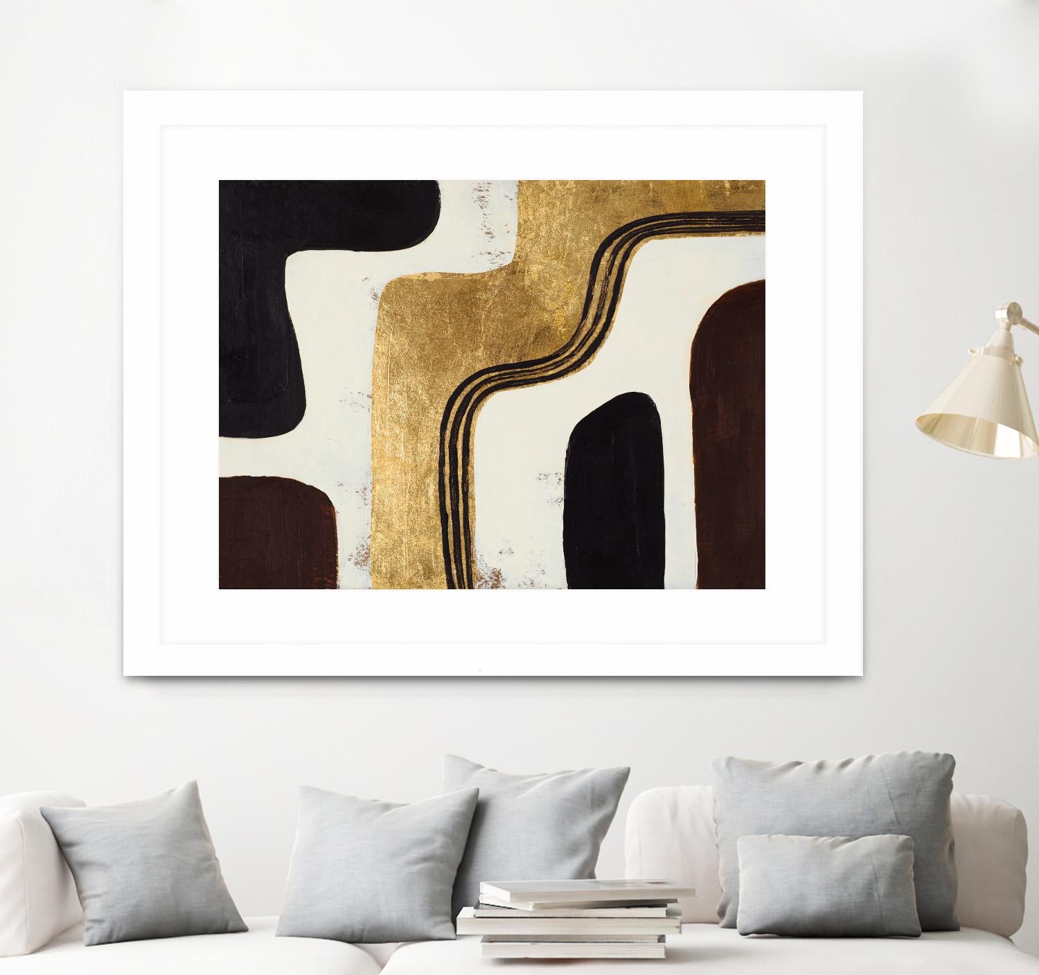 Retro Africa by Patricia Pinto on GIANT ART - gold Abstract