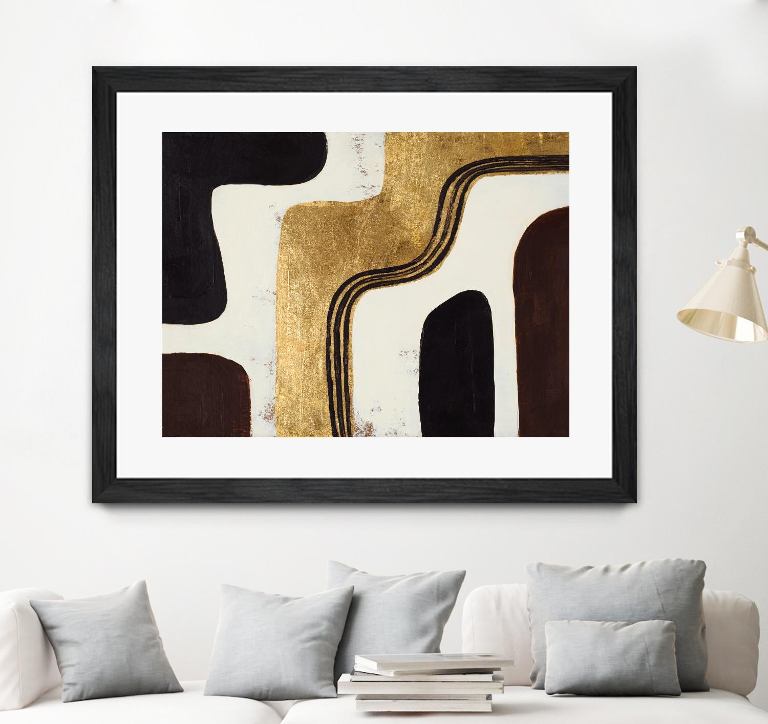 Retro Africa by Patricia Pinto on GIANT ART - gold Abstract