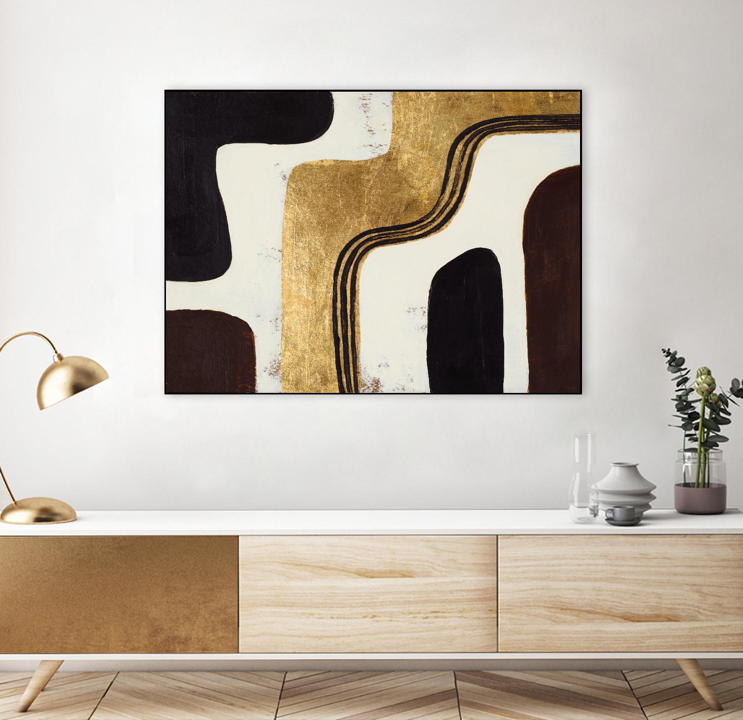 Retro Africa by Patricia Pinto on GIANT ART - gold Abstract