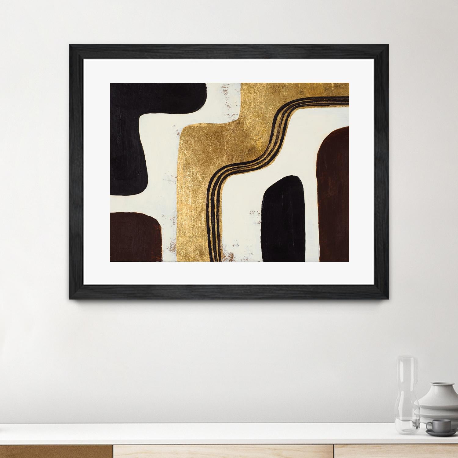 Retro Africa by Patricia Pinto on GIANT ART - gold Abstract