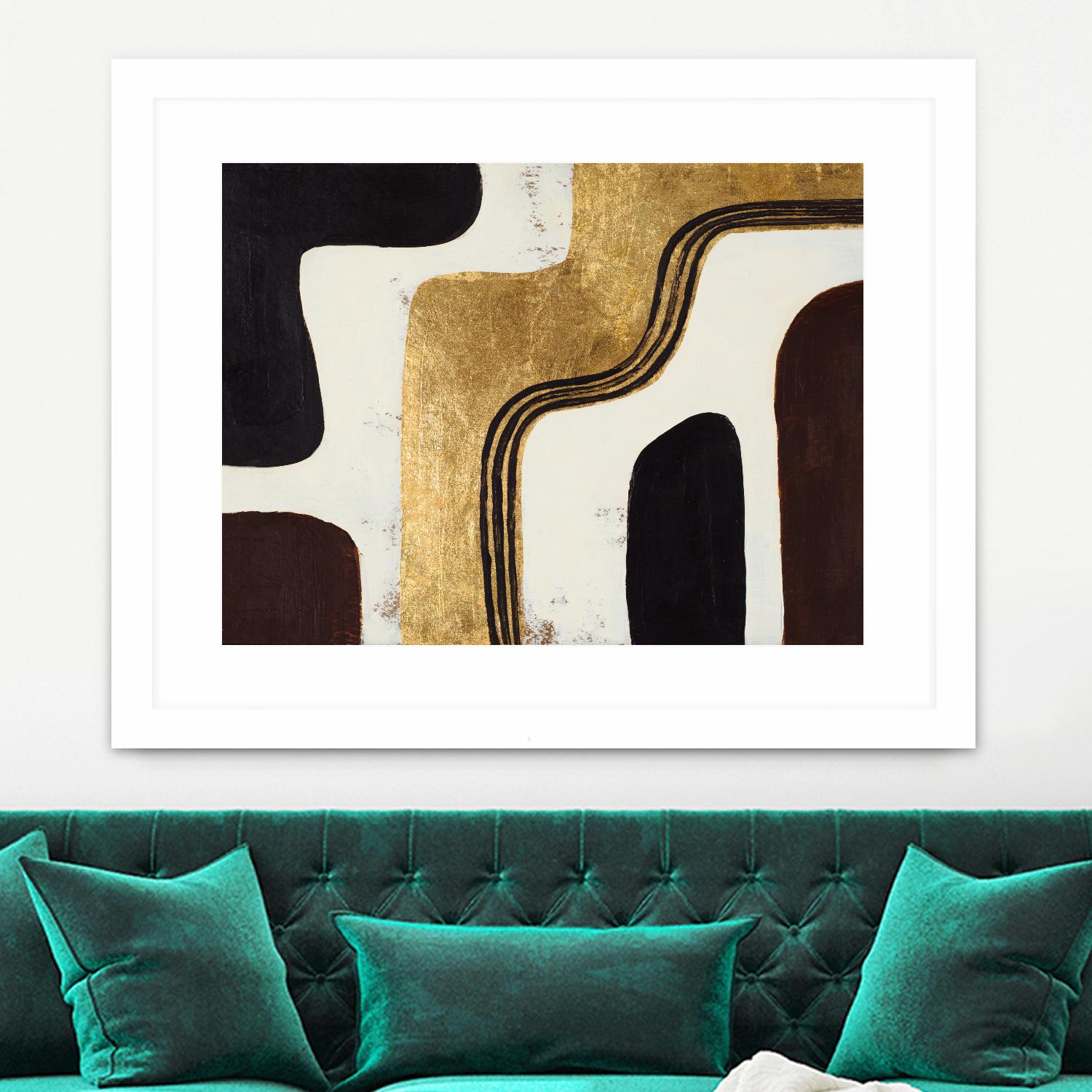 Retro Africa by Patricia Pinto on GIANT ART - gold Abstract