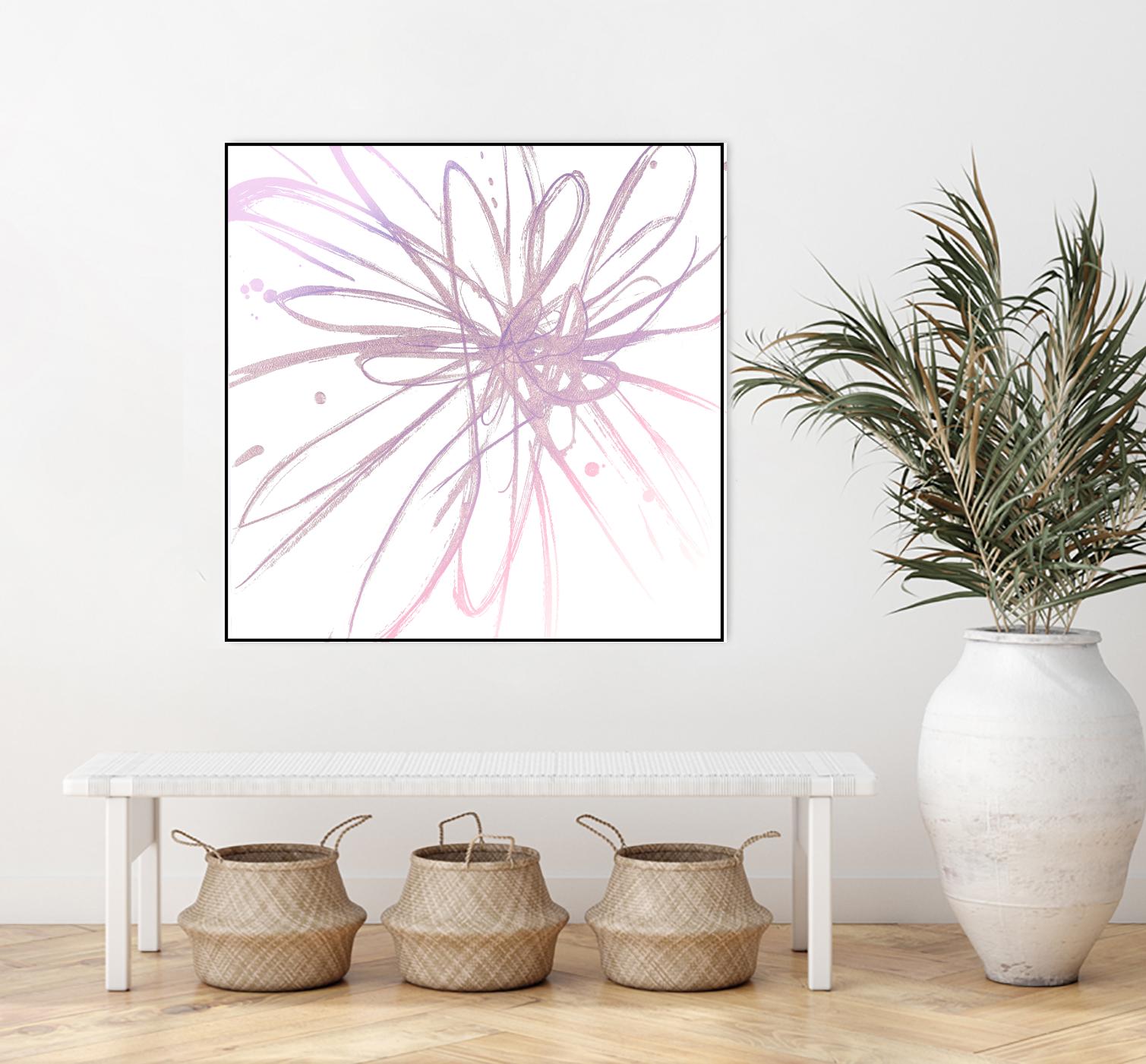 Pink Burst I by L. Hewitt on GIANT ART - multi abstract