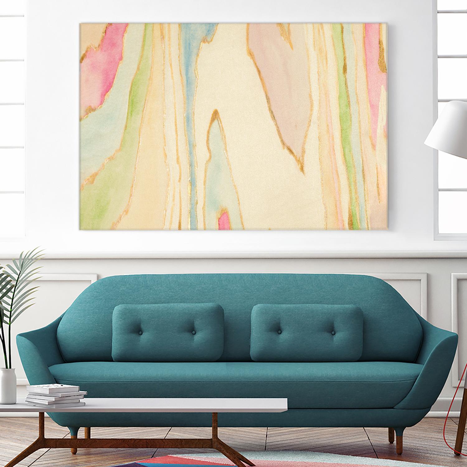 Against the Grain Abstract by Susan Bryant on GIANT ART - gold abstract