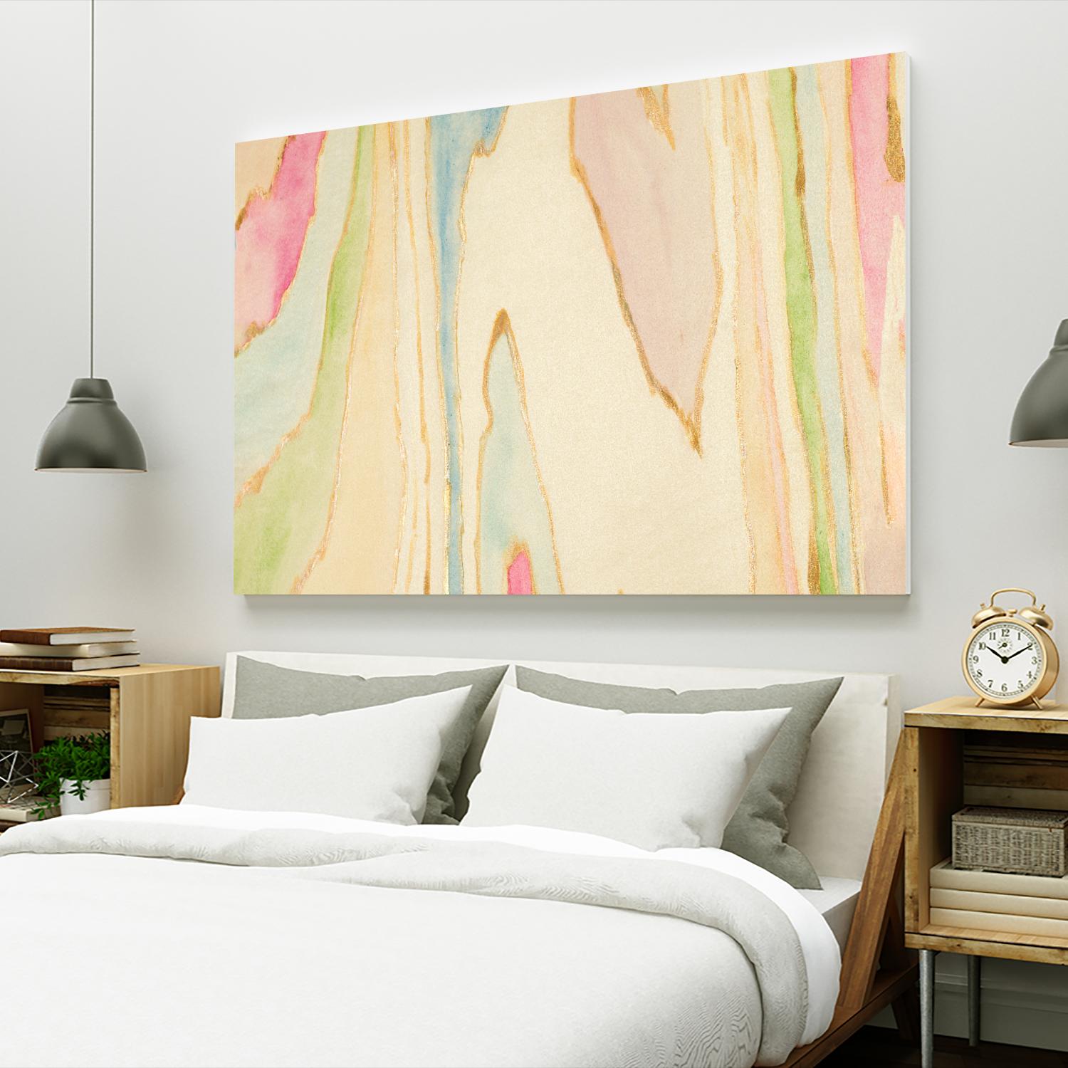 Against the Grain Abstract by Susan Bryant on GIANT ART - gold abstract