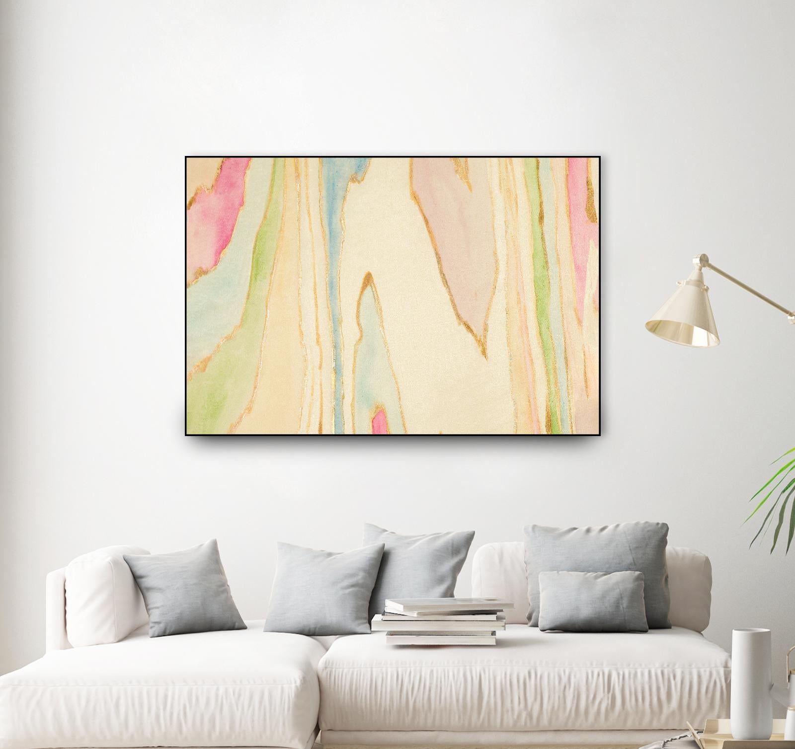 Against the Grain Abstract by Susan Bryant on GIANT ART - gold abstract