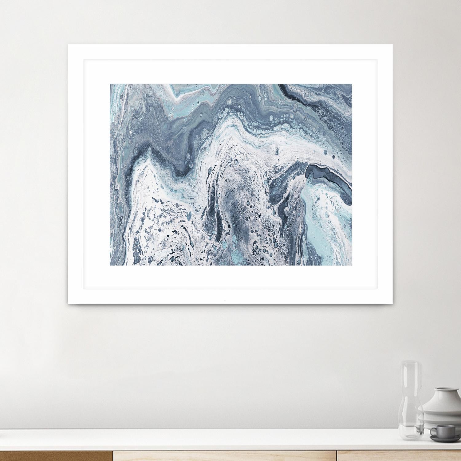 Calm Sea Abstract by Julie DeRice on GIANT ART - multi abstract