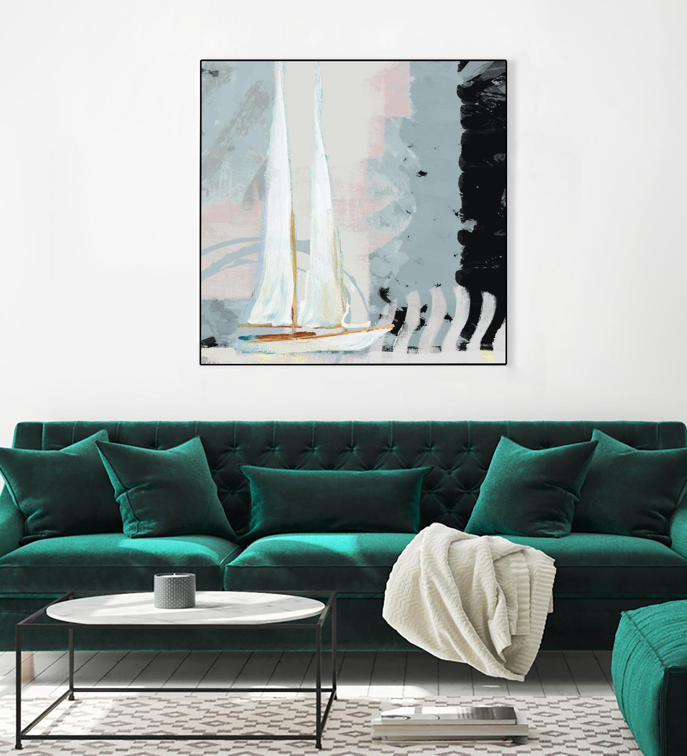 Boat Sailing II by Dan Meneely on GIANT ART - coastal