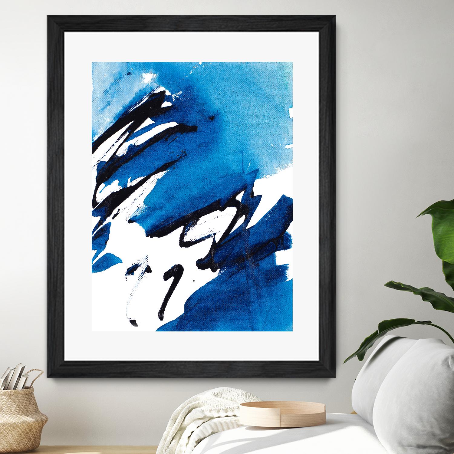 No Time Like the Present I by Lanie Loreth on GIANT ART - blue Abstract