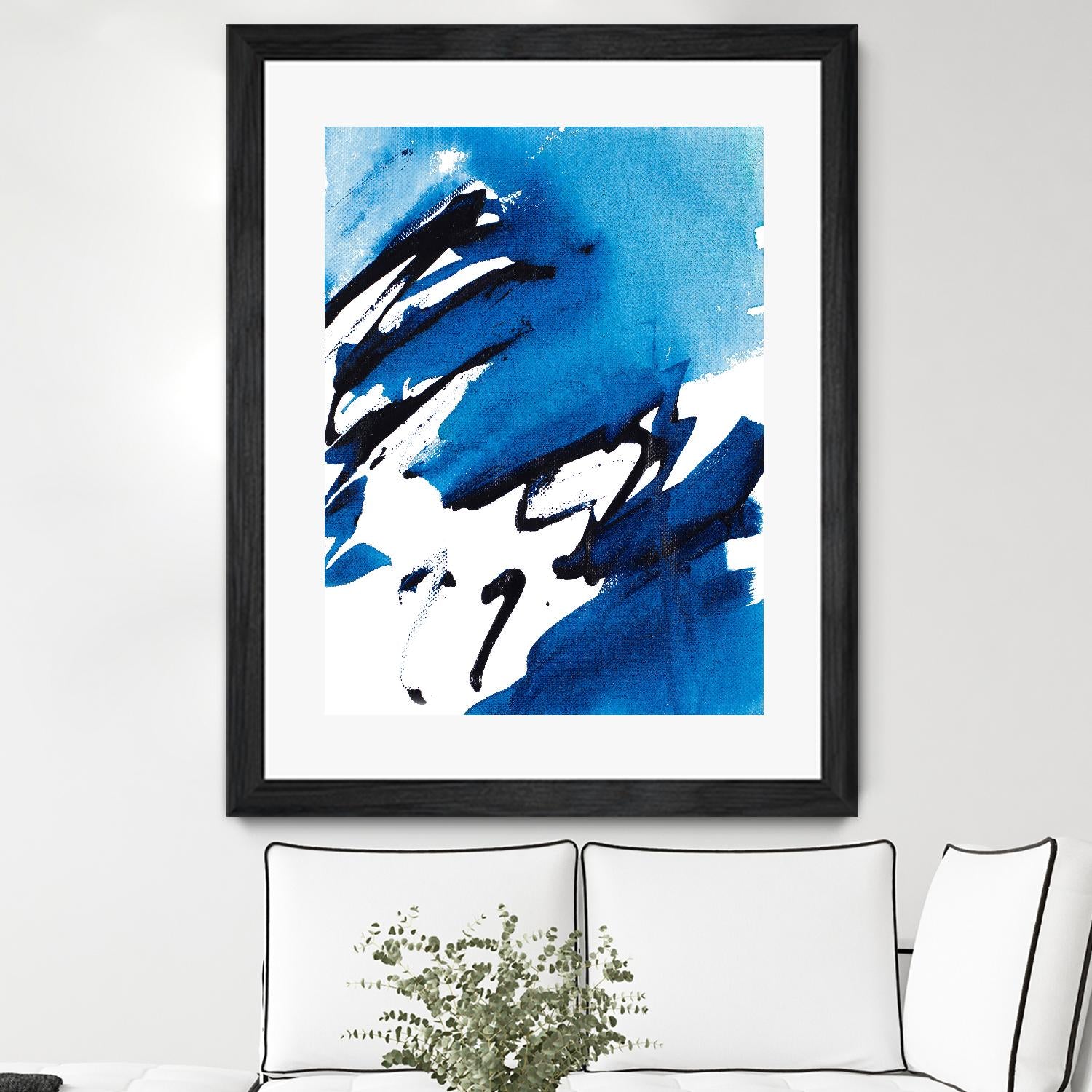 No Time Like the Present I by Lanie Loreth on GIANT ART - blue Abstract