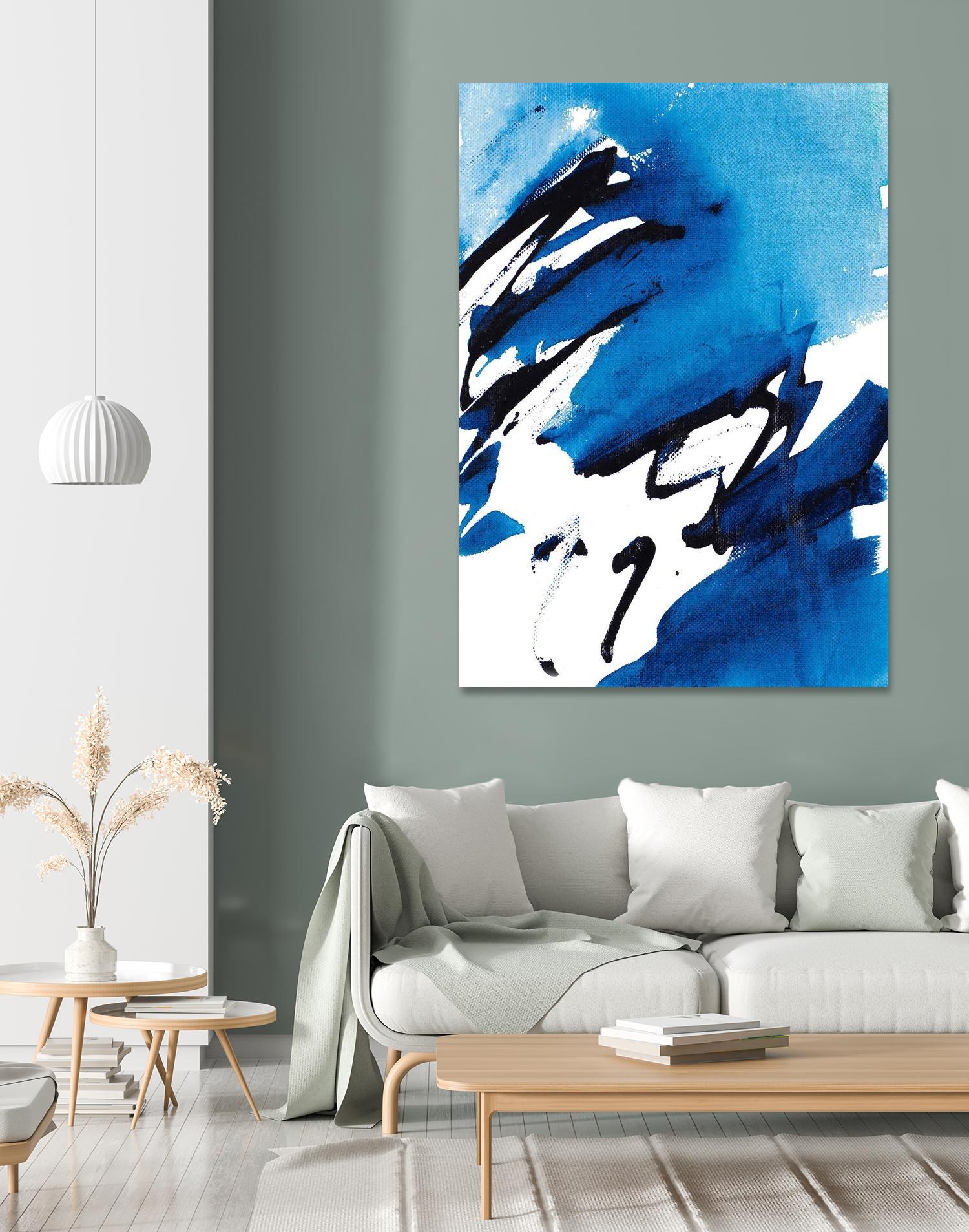 No Time Like the Present I by Lanie Loreth on GIANT ART - blue Abstract
