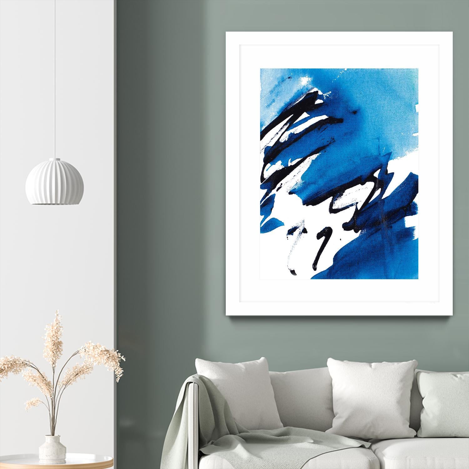 No Time Like the Present I by Lanie Loreth on GIANT ART - blue Abstract
