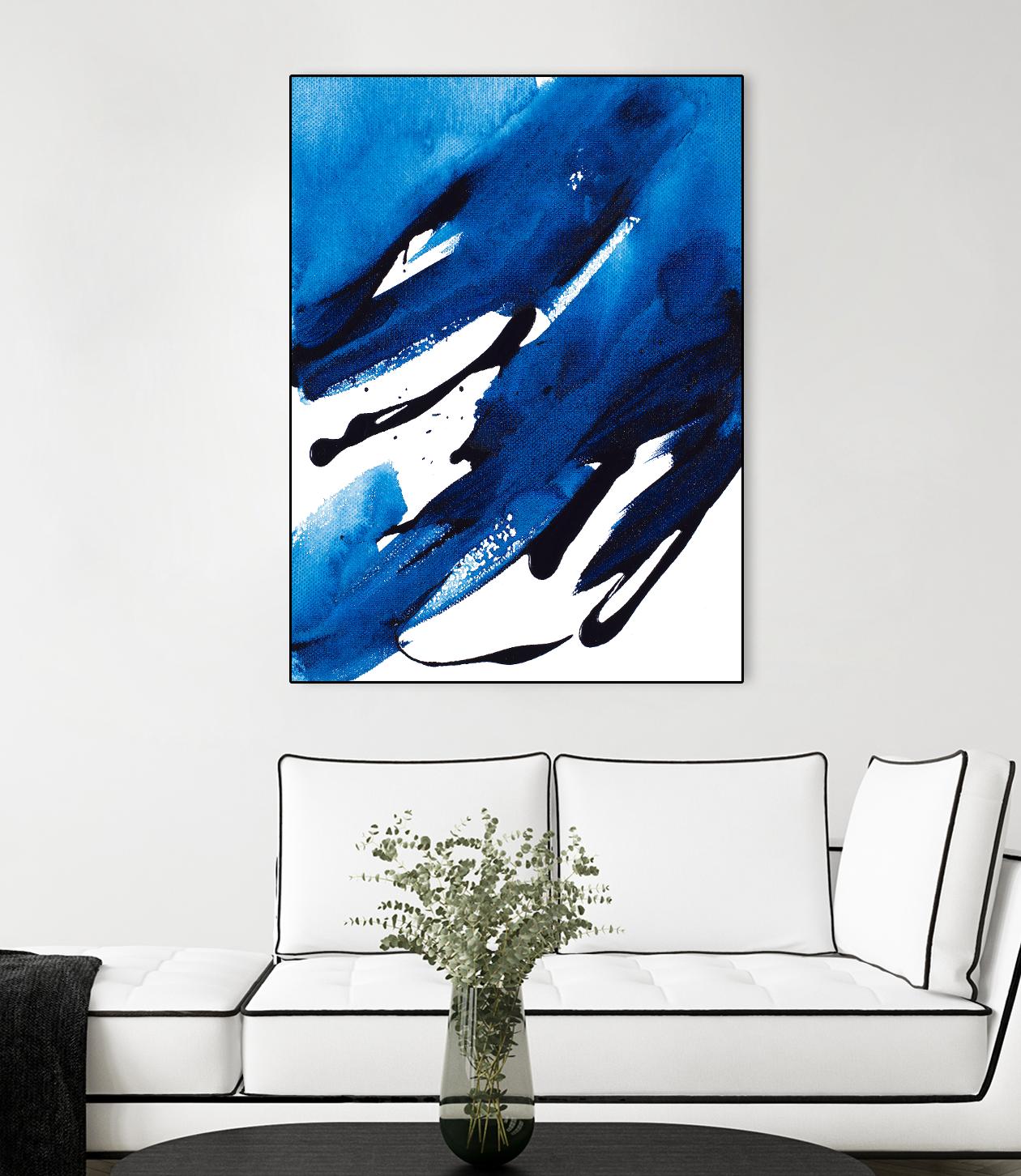 No Time Like the Present II by Lanie Loreth on GIANT ART - blue Abstract