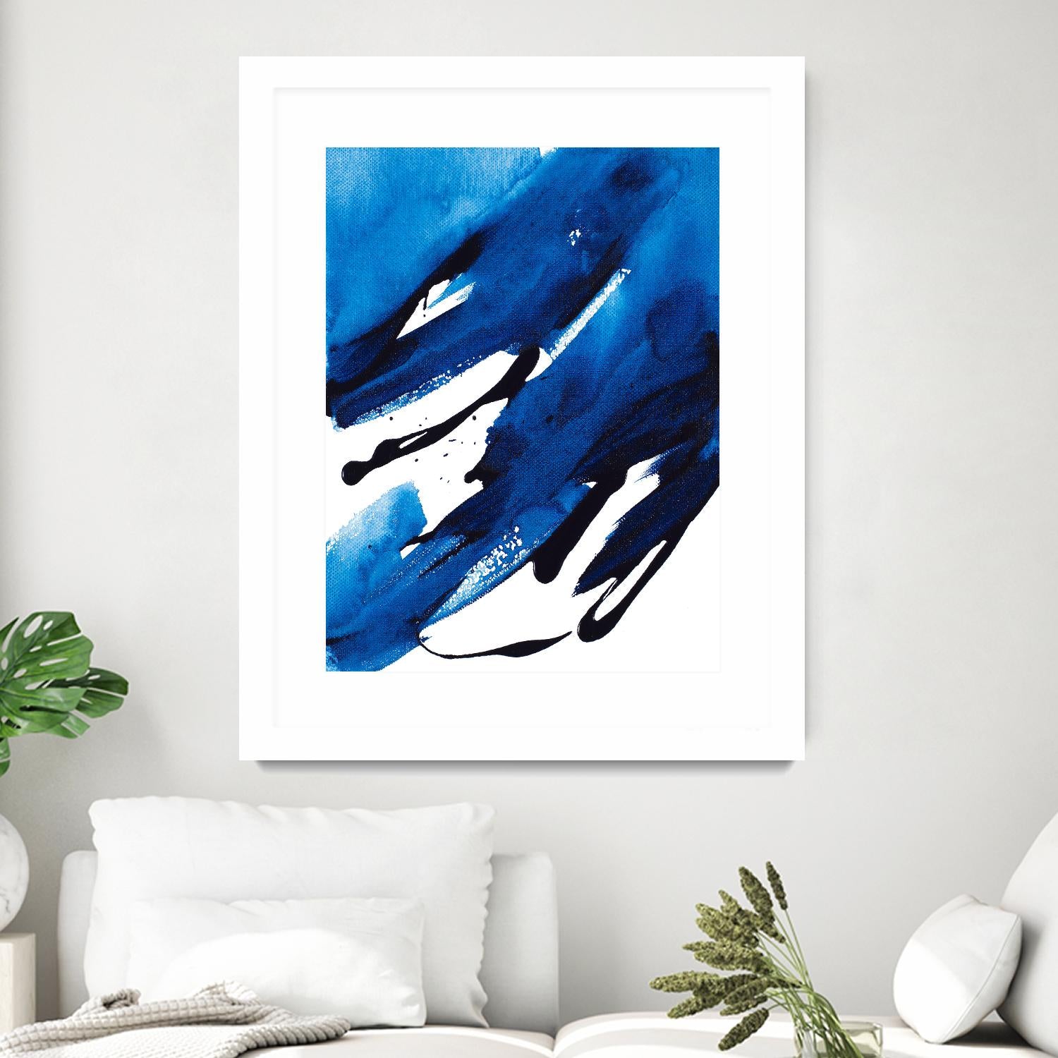 No Time Like the Present II by Lanie Loreth on GIANT ART - blue Abstract