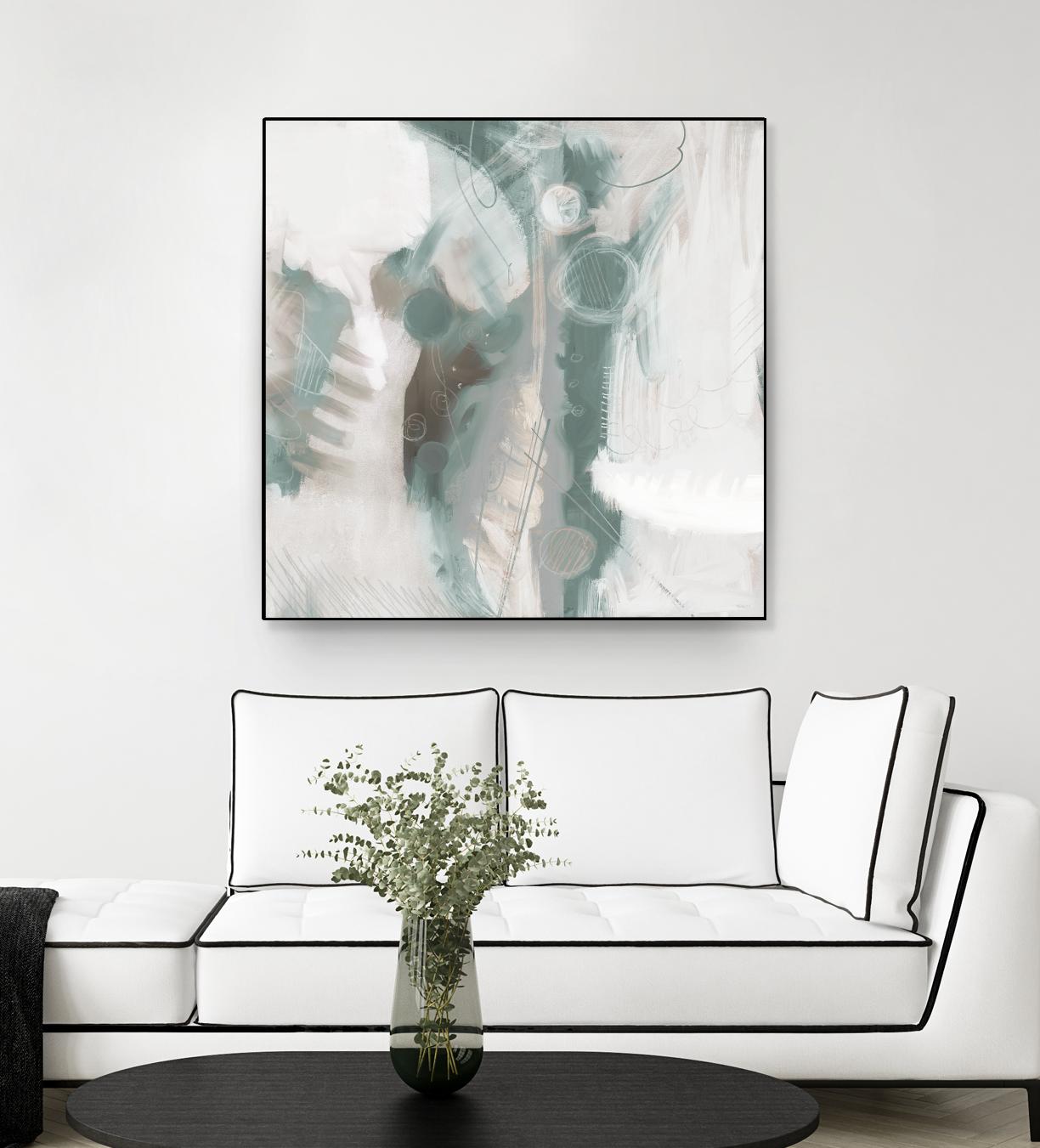 Down the River Abstract I by Dan Meneely on GIANT ART - green Abstract