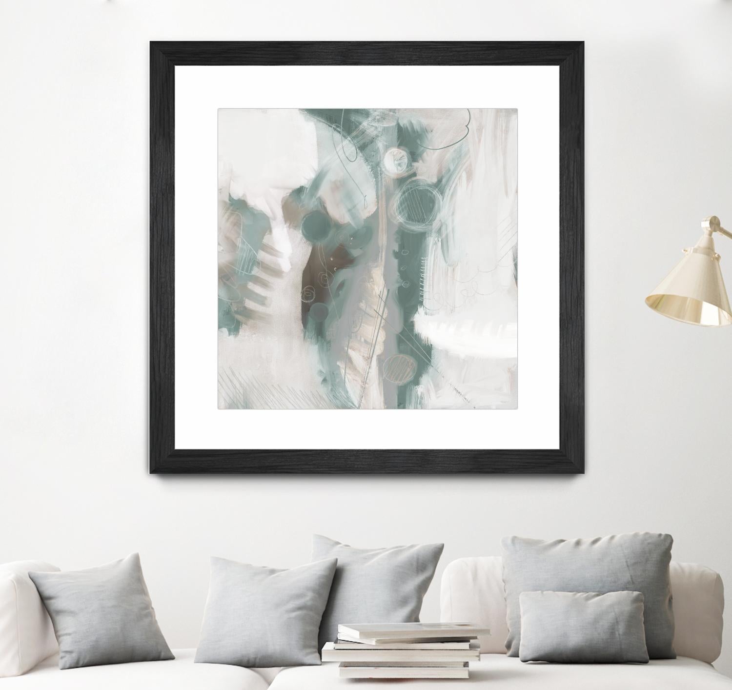 Down the River Abstract I by Dan Meneely on GIANT ART - green Abstract