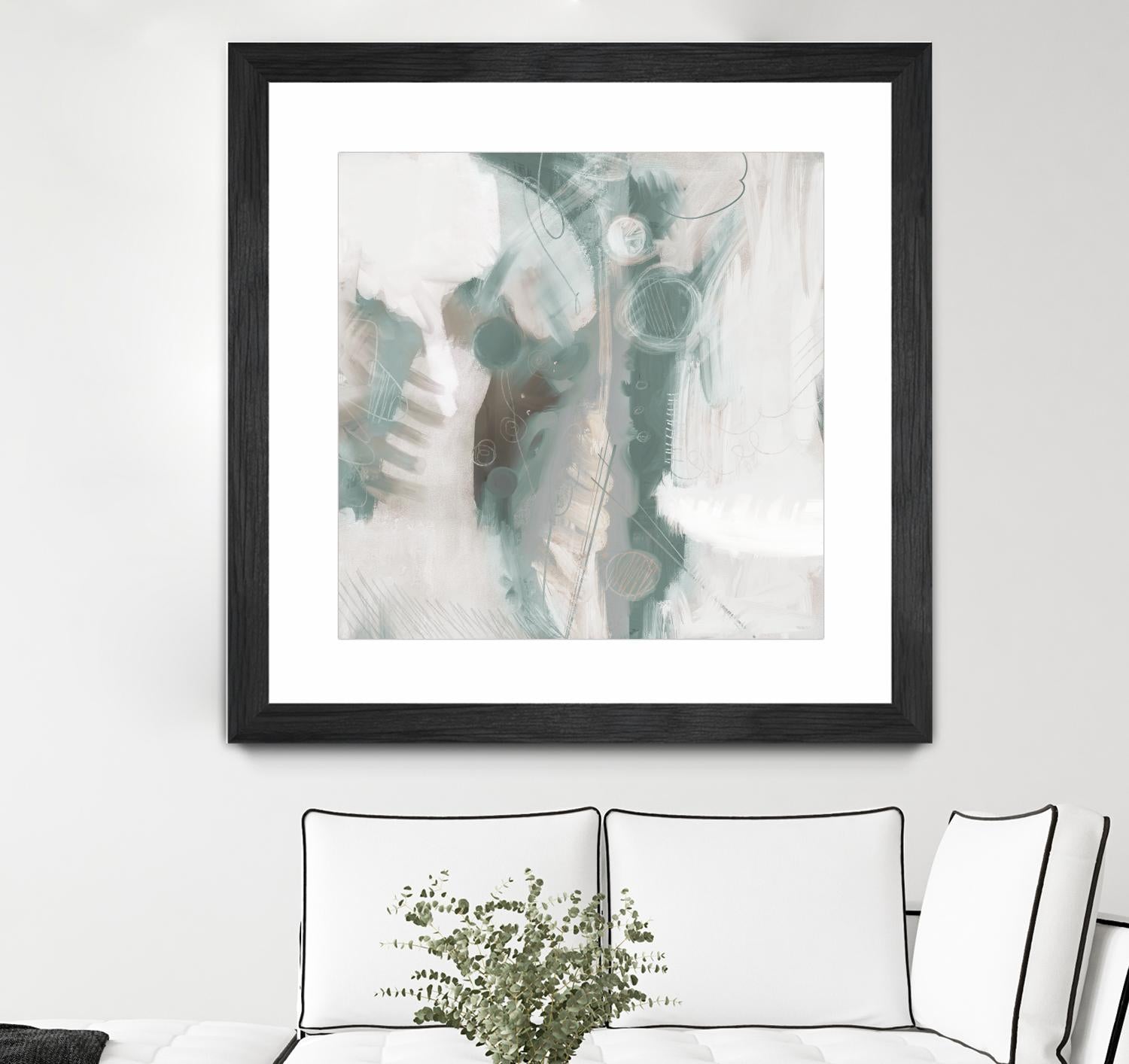 Down the River Abstract I by Dan Meneely on GIANT ART - green Abstract